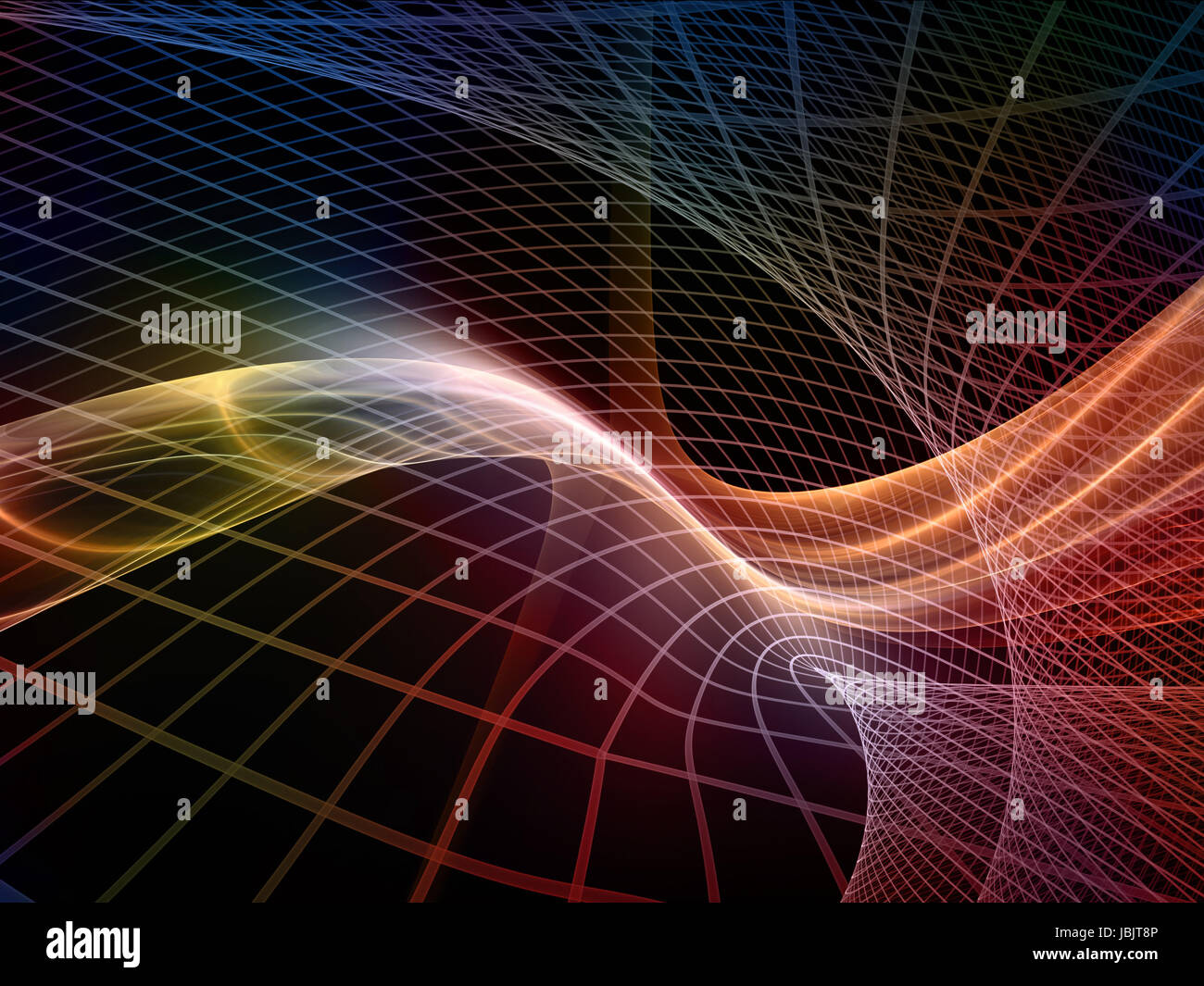 Fractal Realms series. Composition of fractal elements, grids and ...