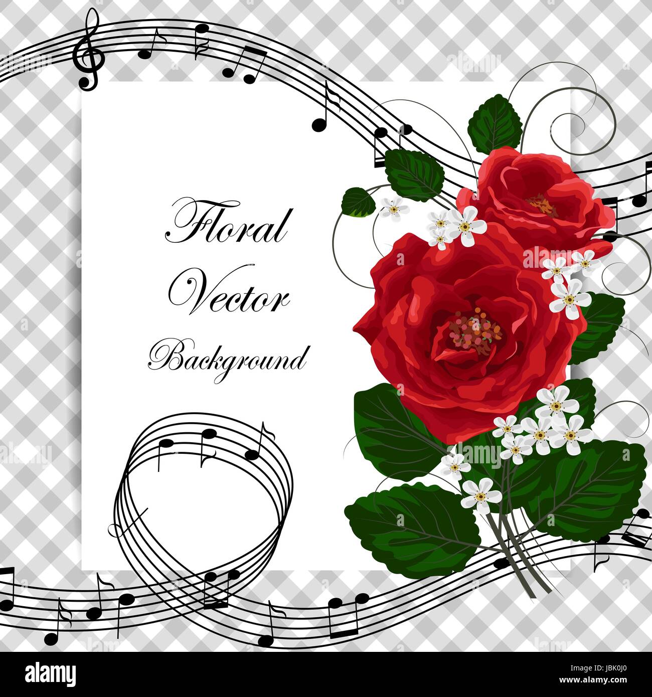 Card with flowers Stock Vector Image & Art - Alamy