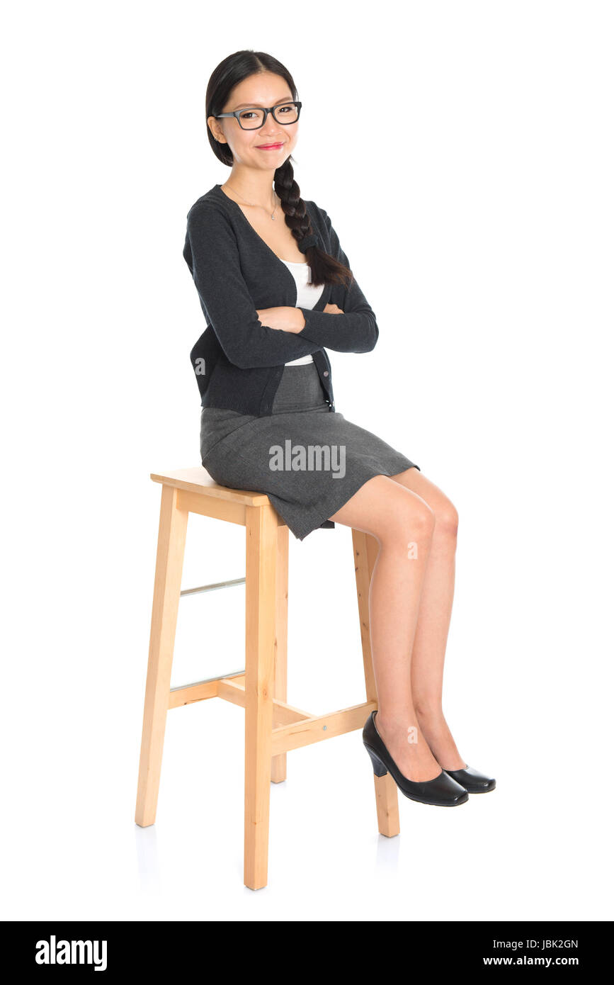 Thick Young Girl Sitting on Stule. Stock Image - Image of harmful, underwear:  39160325