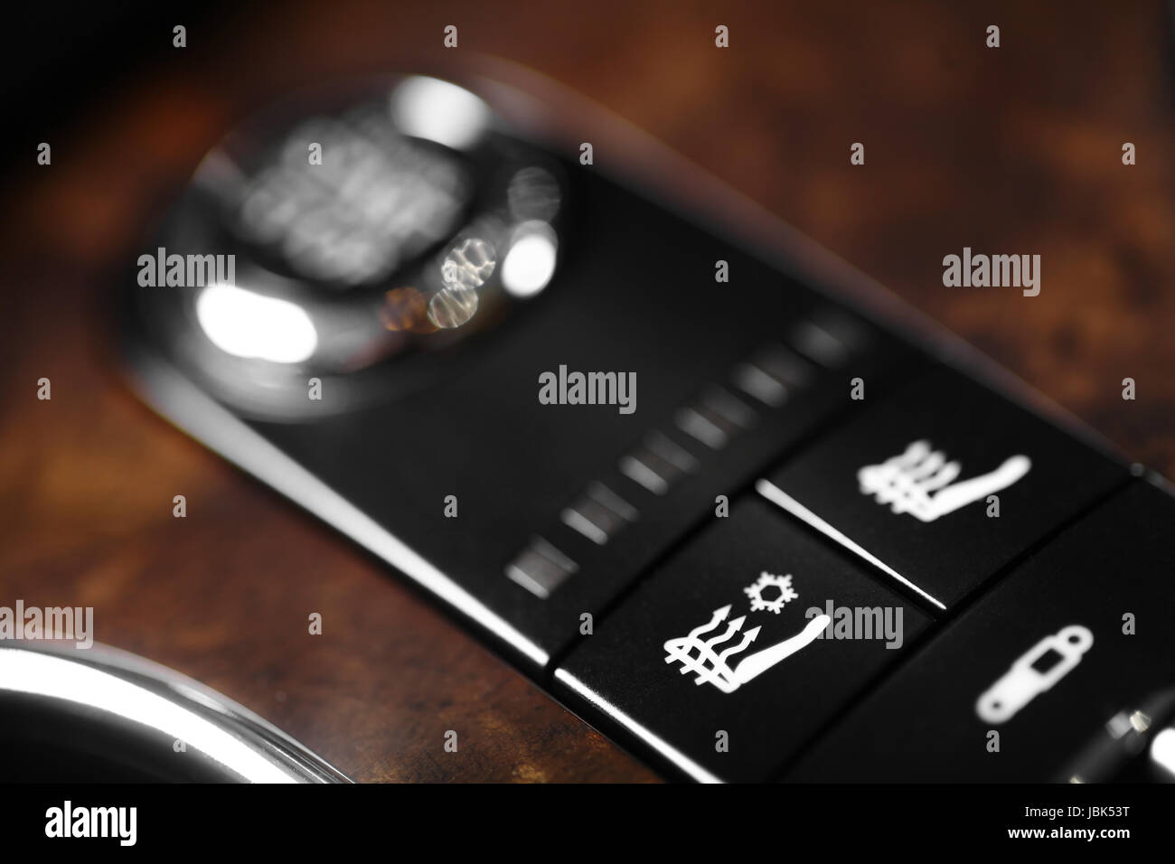 Detail of the heated seats button in a car Stock Photo Alamy