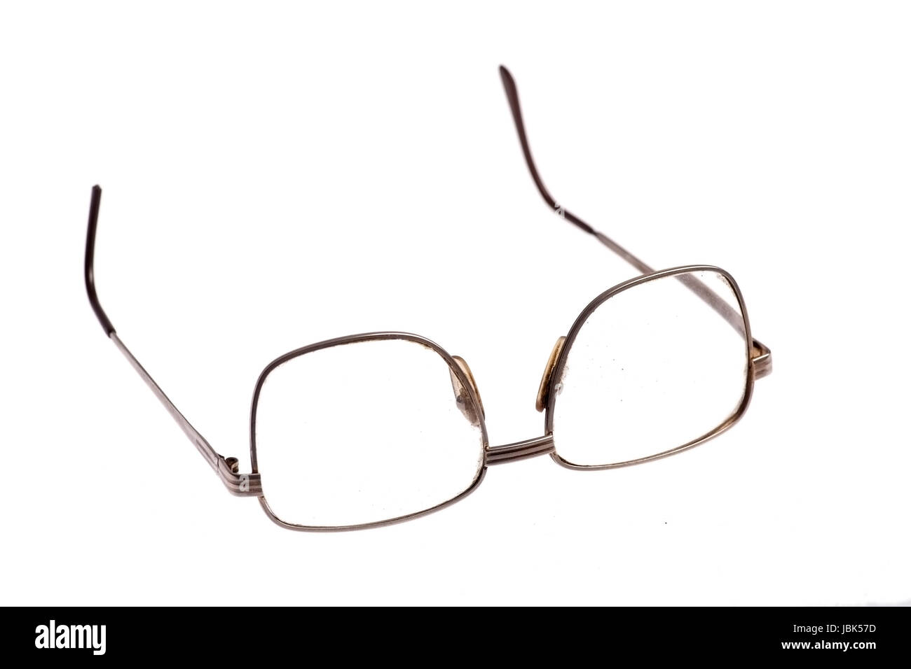 A pair of used glasses, isolated on white Stock Photo Alamy