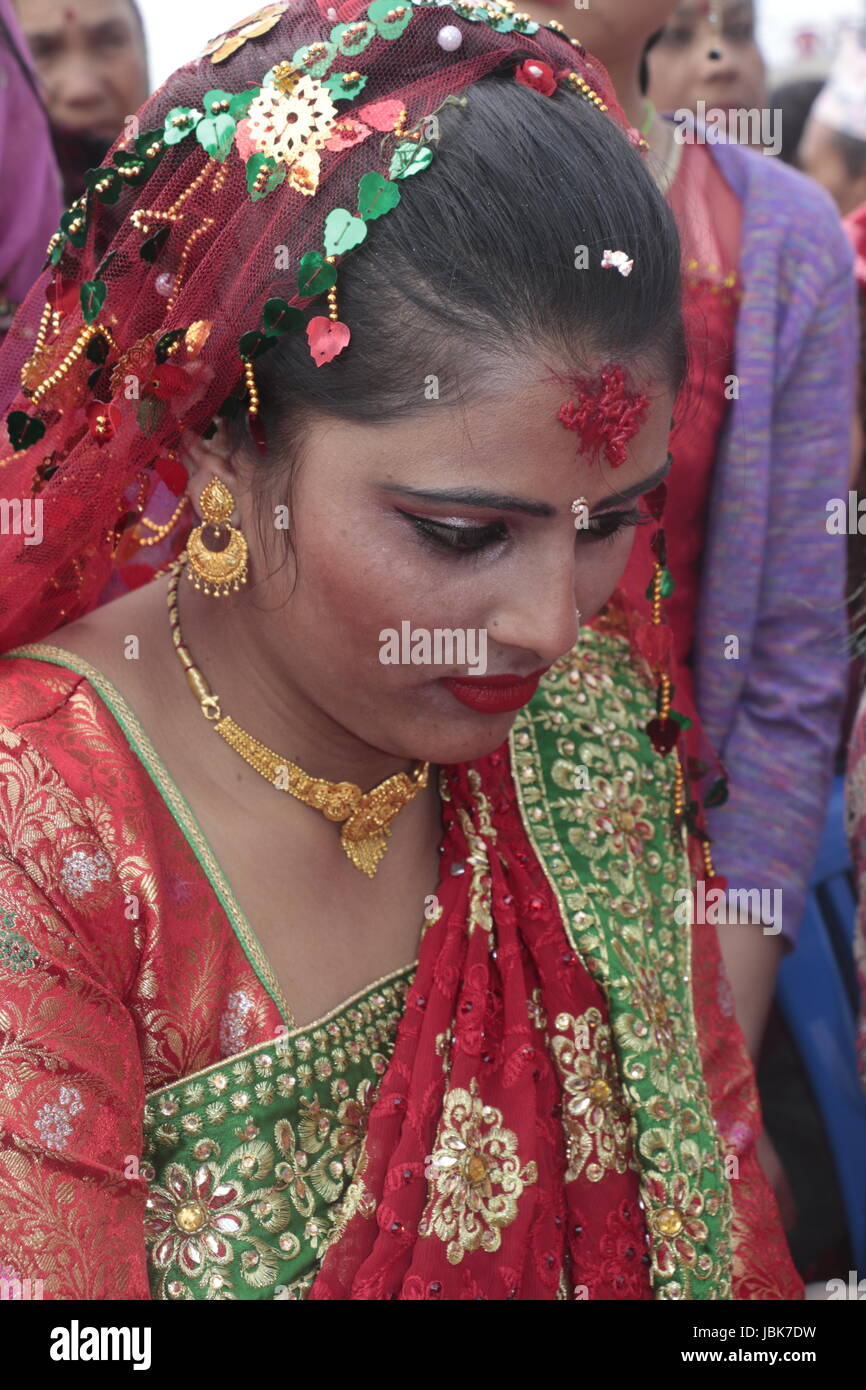 Nepali wedding ceremony function Stock Photo Alamy