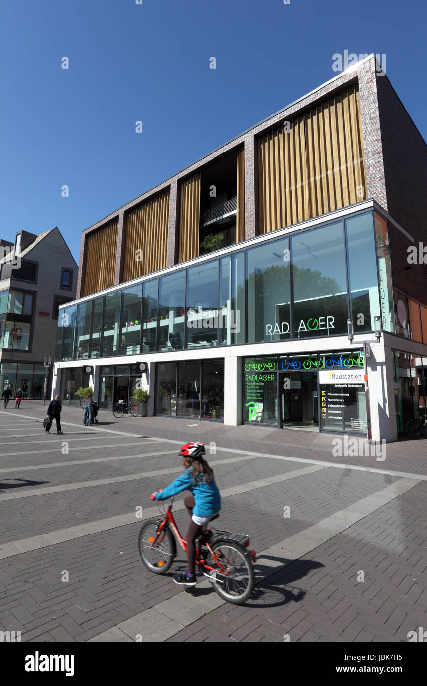 Modern architecture in the city of Munster. North RhineWestphalia