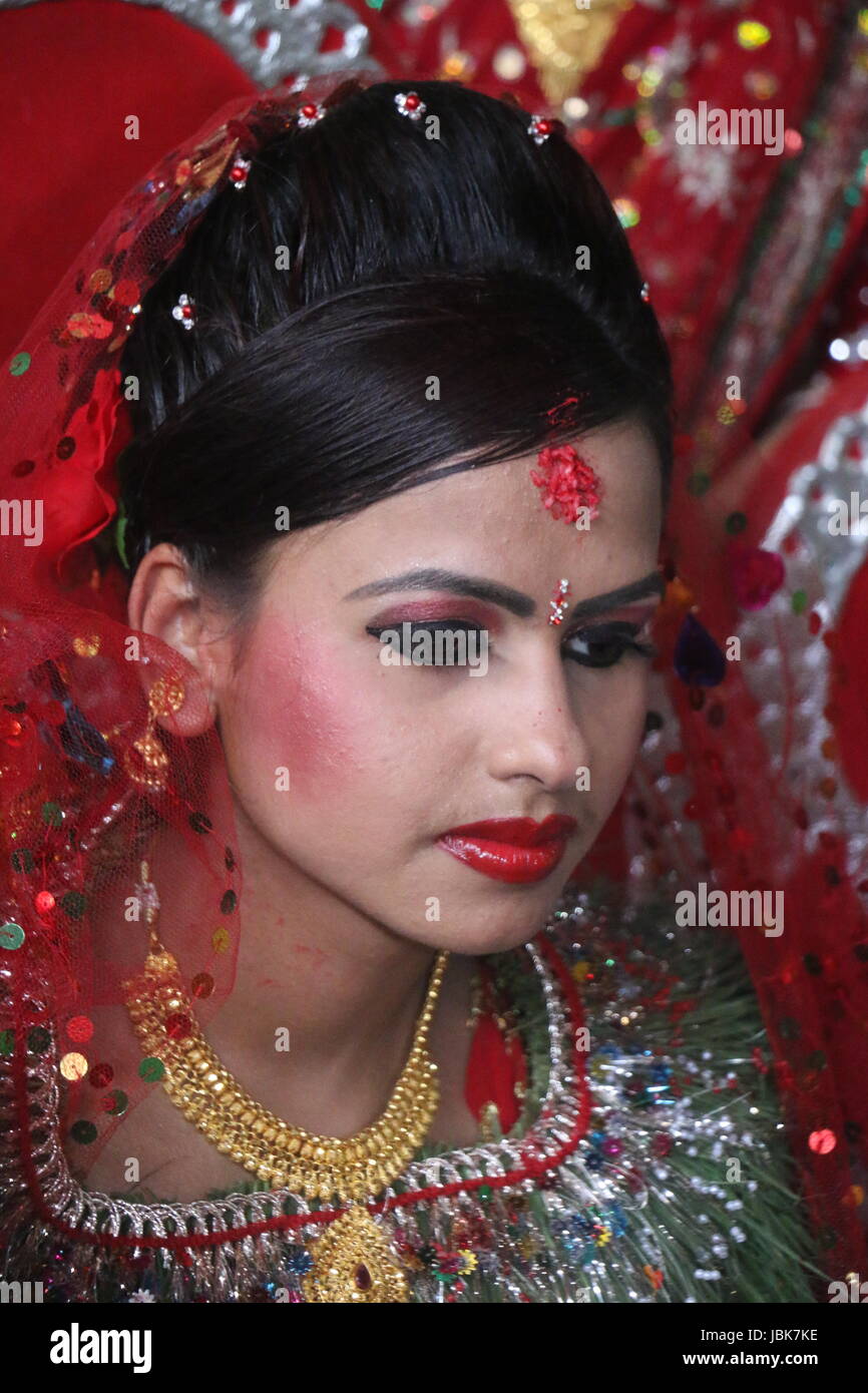 Nepali wedding ceremony function Stock Photo