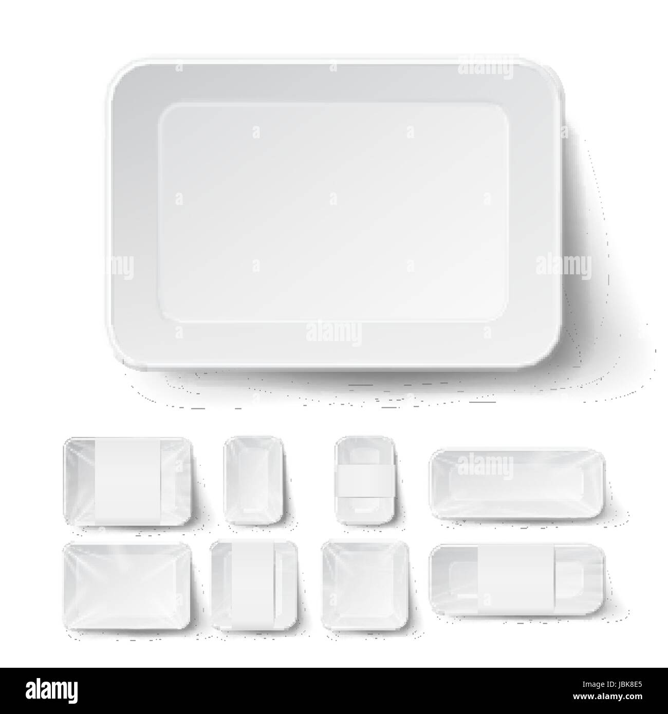 Styrofoam Container Empty Empty Blank Styrofoam Plastic Food Tray Container. White Empty Mock Up ...