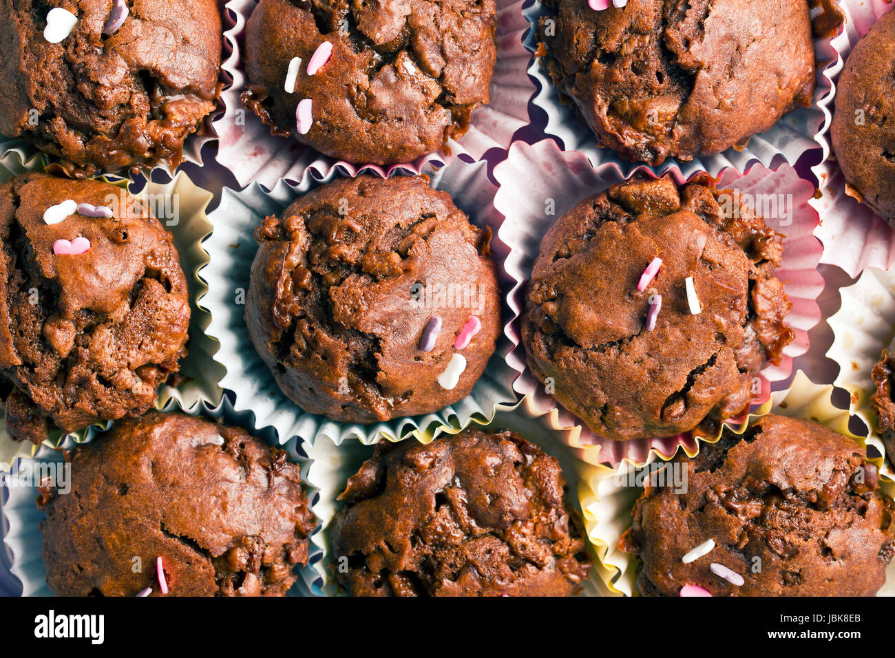 closeup of sweet chocolate muffins Stock Photo - Alamy