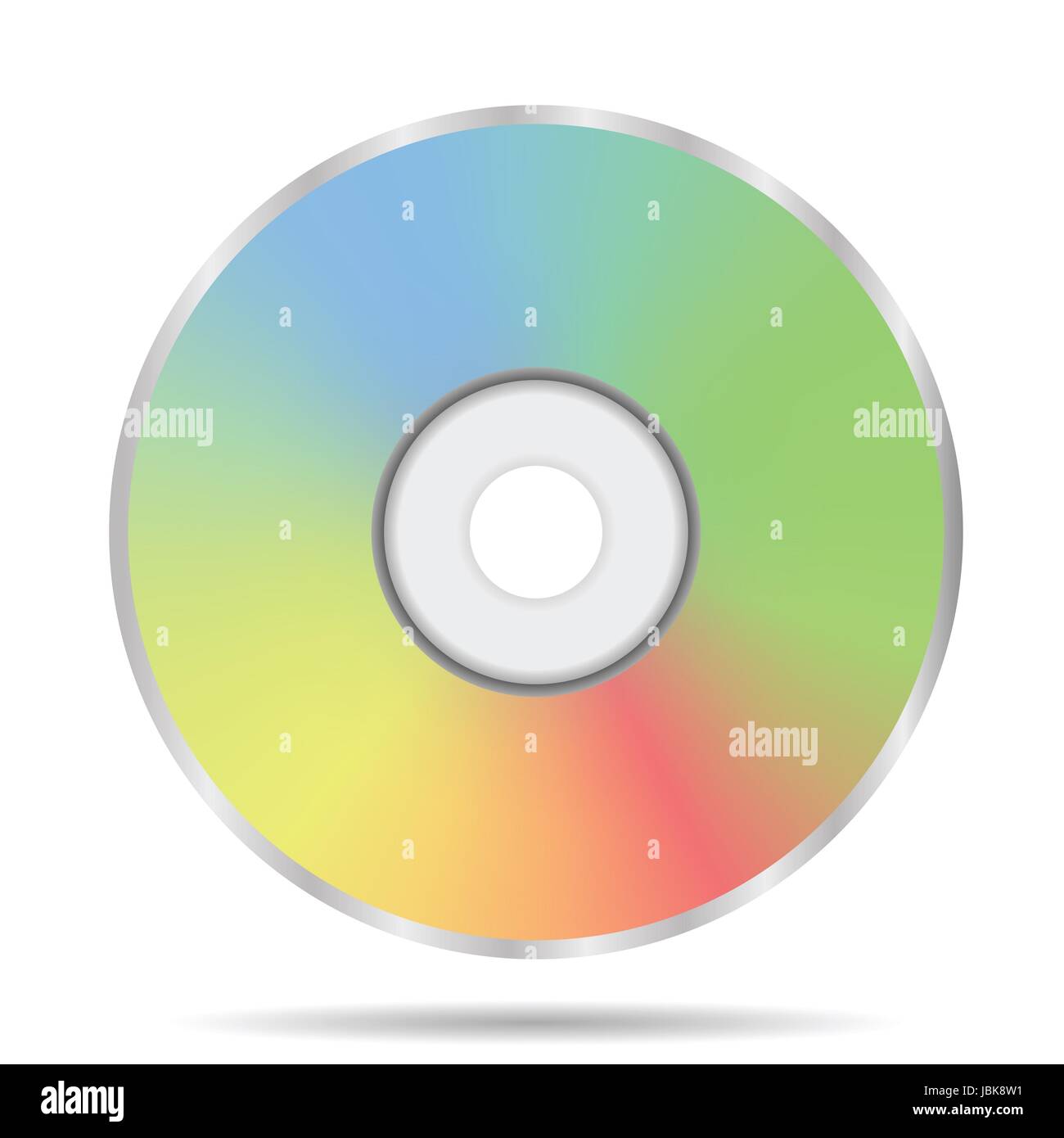 colorful illustration with compact disc on a white background for your design Stock Photo