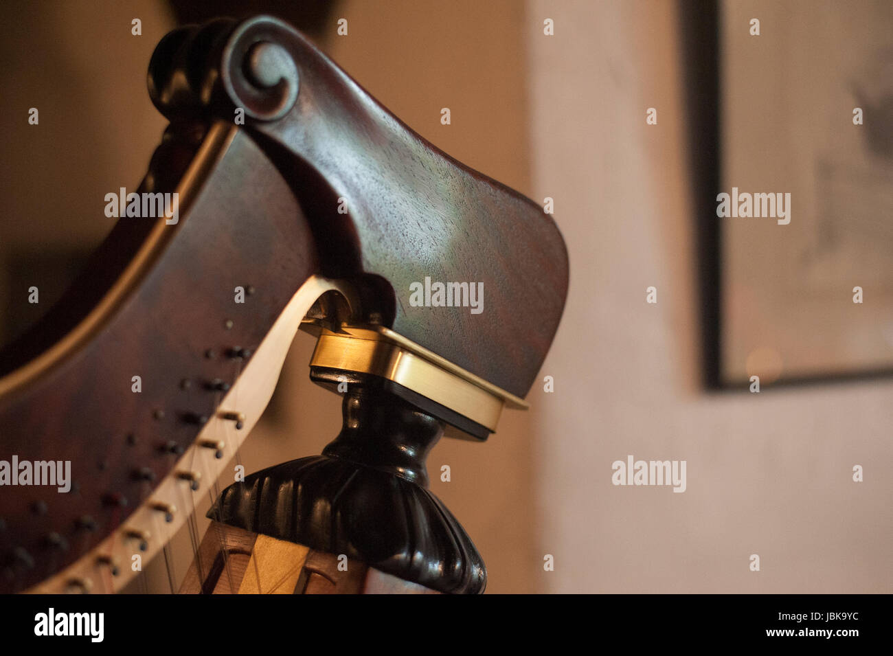one of 16 pictures of the welsh Triple Harp taken in natural light at a ...