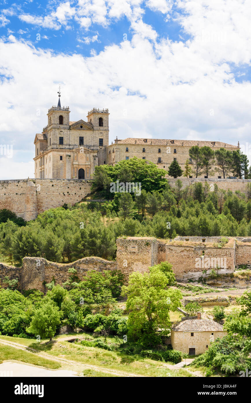 Monastery of Ucles, Monasterio de Santiago de Uclés, Ucles, Castilla-La Mancha, Spain Stock Photo