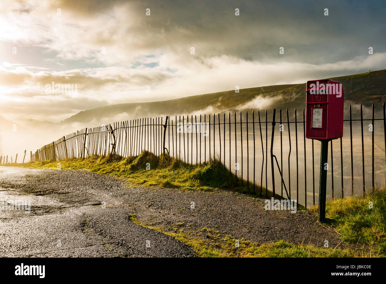 Sirhowy Valley, low mist and clouds, Troedrhiwgwair, Tredegar, Blaenau
