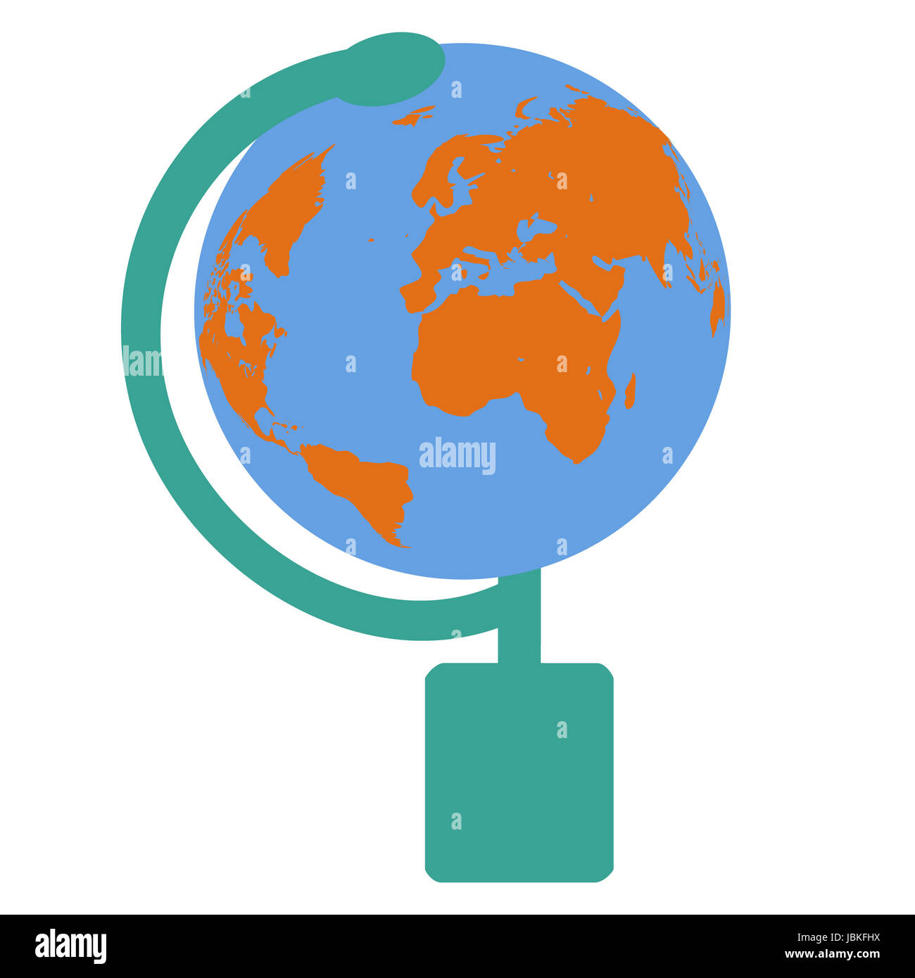 Isolated world map globe, vector illustration Stock Photo - Alamy