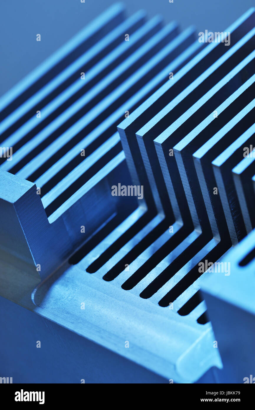 aluminum cooling fins Stock Photo Alamy