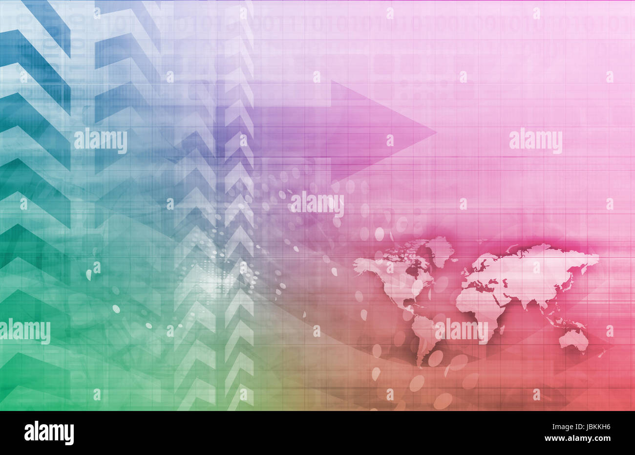 Global Business and Strategy Through Leadership Art Stock Photo - Alamy