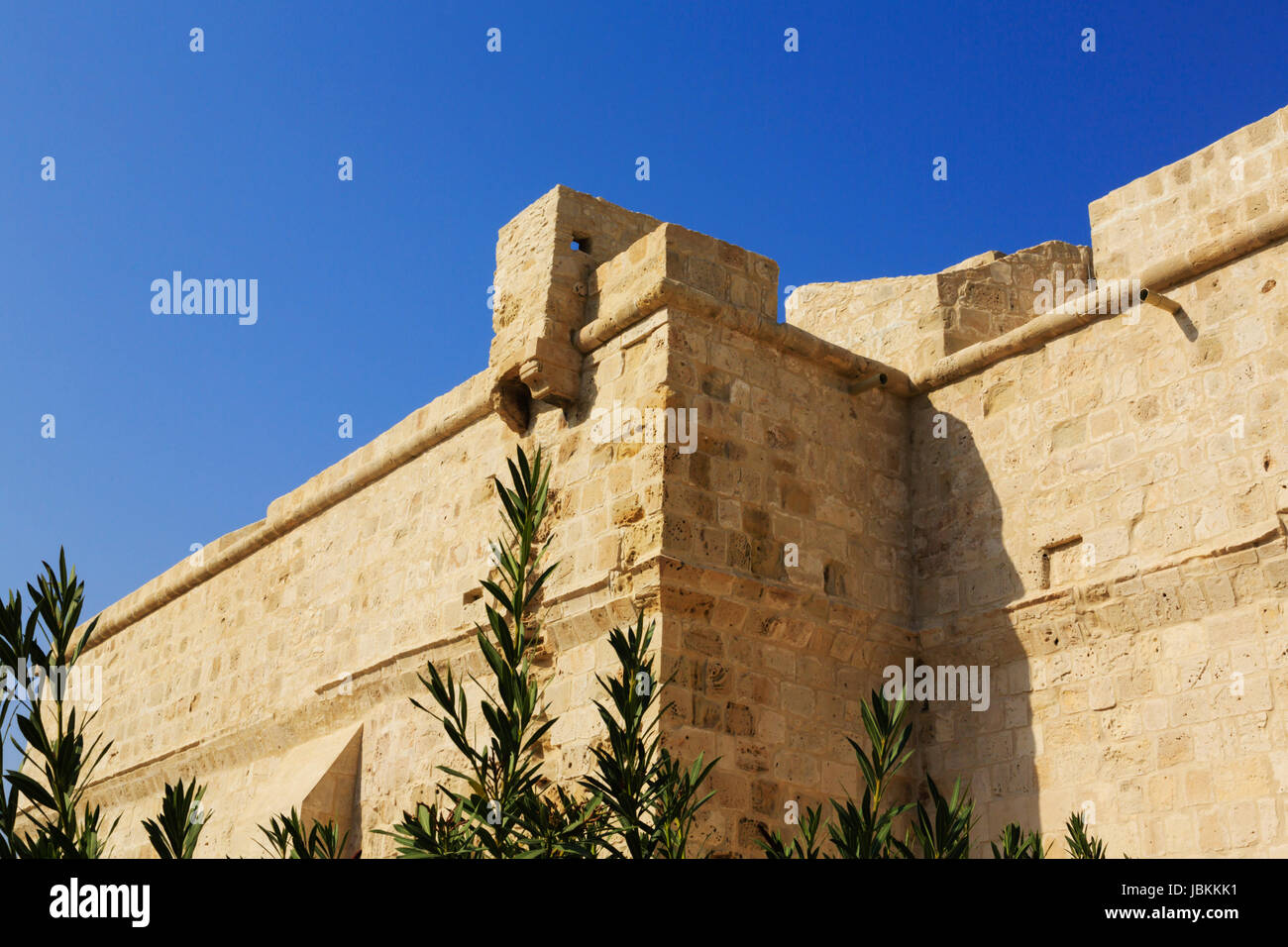 Walls of Limassol Castle, Cyprus. Stock Photo
