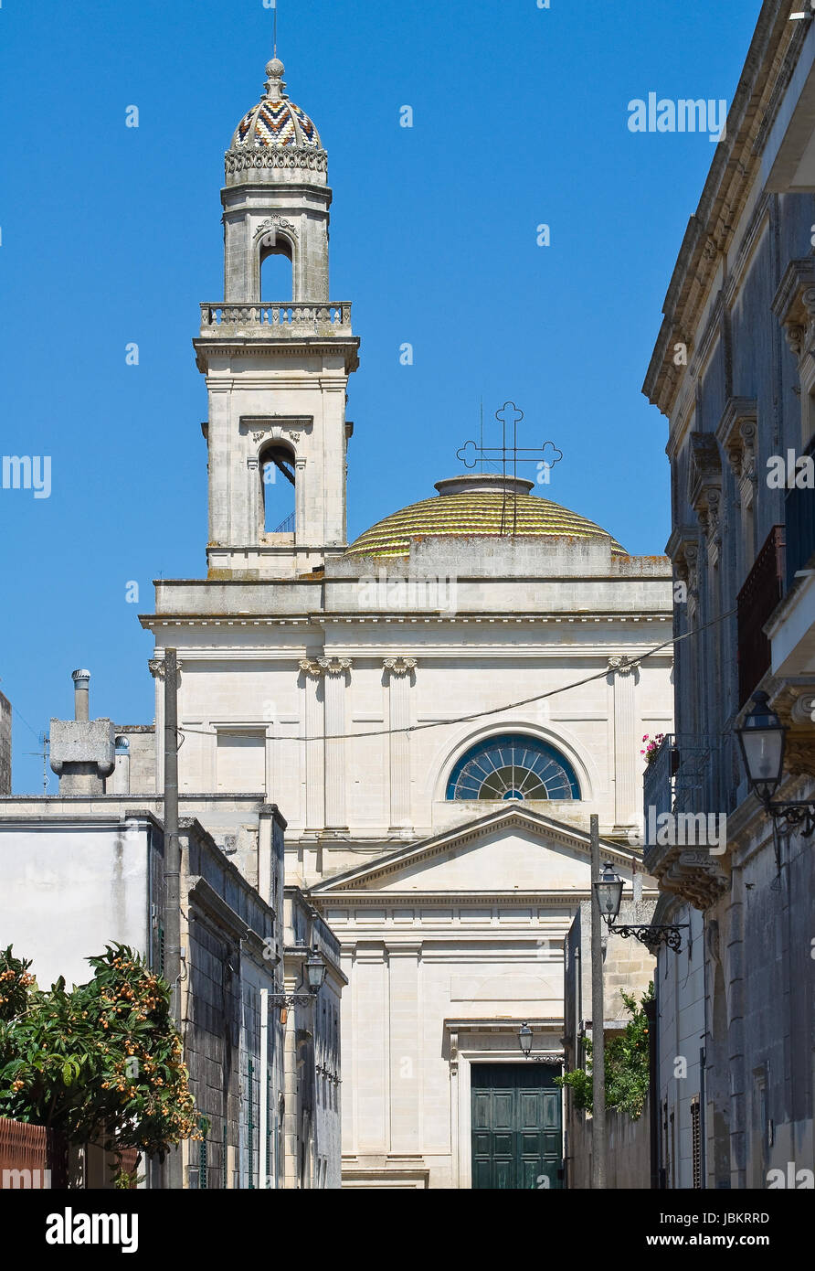 Mother Church of Castrignano de' Greci. Puglia. Italy. Stock Photo