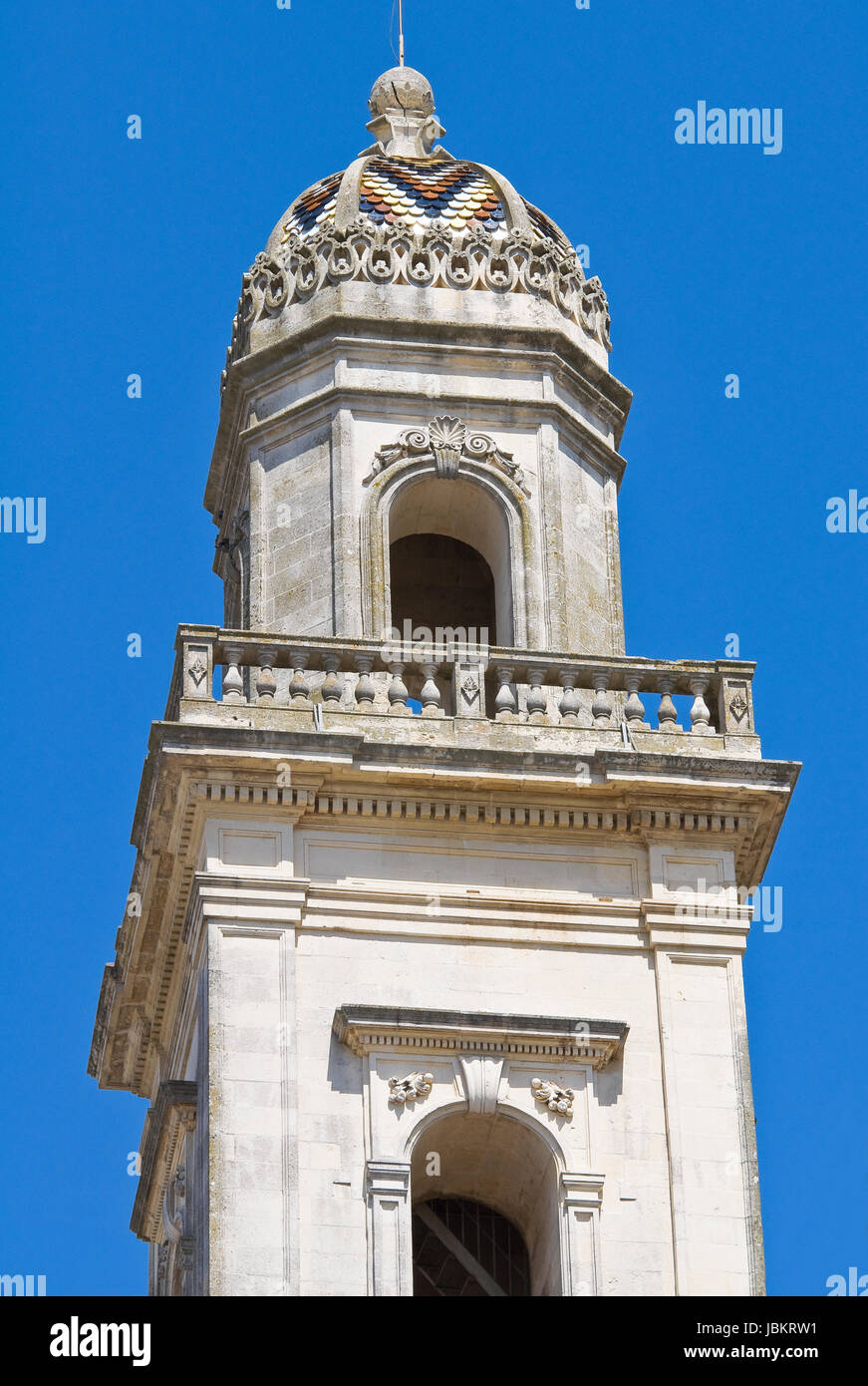 Mother Church of Castrignano de' Greci. Puglia. Italy. Stock Photo