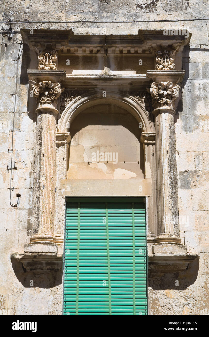 Historical palace. Castrignano de' Greci. Puglia. Italy. Stock Photo