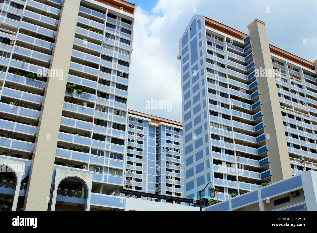 Typical public housing in Singapore Stock Photo Alamy