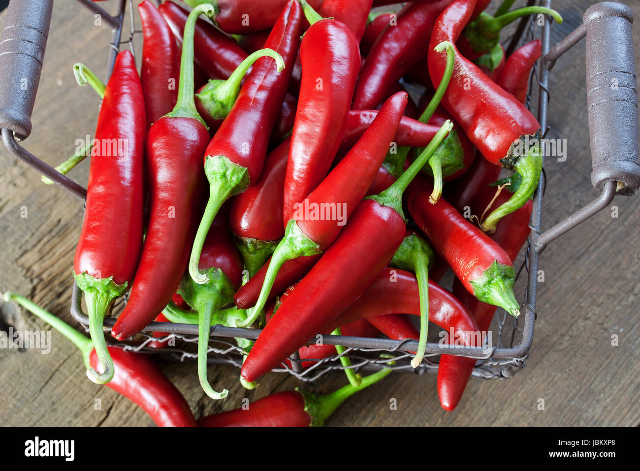 Basket of fire chillies hires stock photography and images Alamy