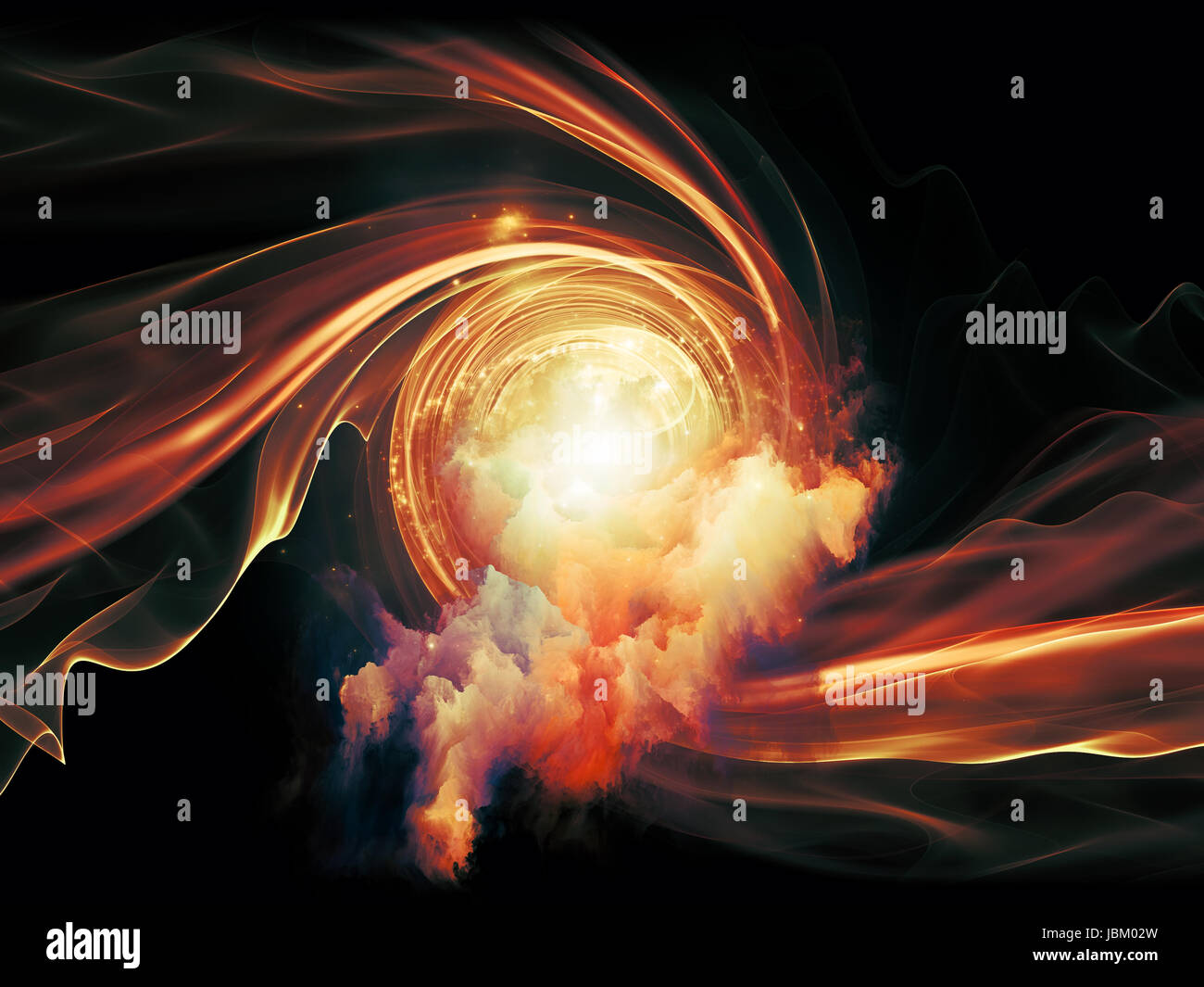 Space Vortex series. Background design of translucent vortex, fractal ...