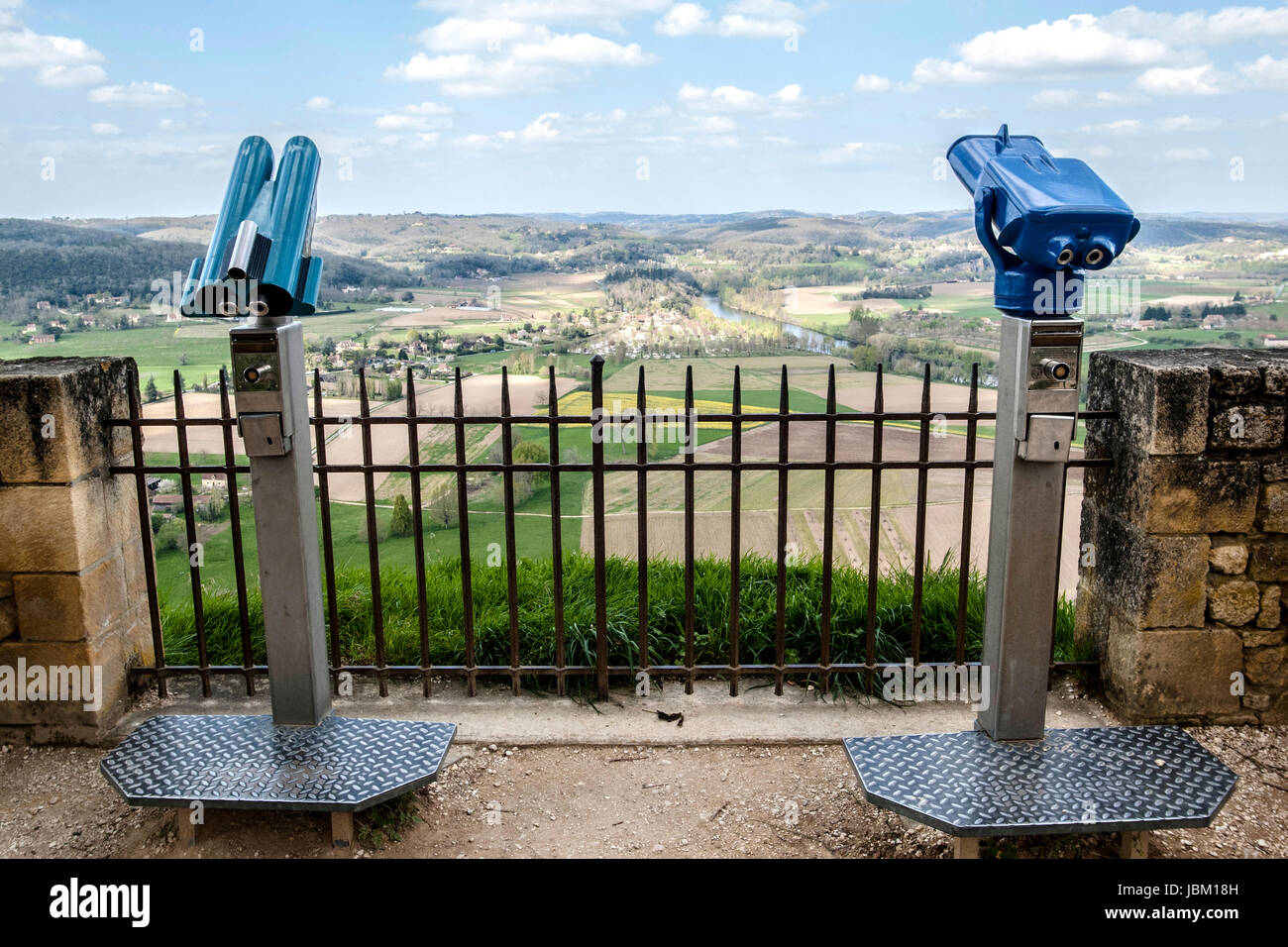 DORDOGNE FRANCE VIEW FROM DOME VILLAGE DOMINATING THE DORDOGNE RIVER VALLEY - AQUITAINE FRANCE - FRENCH LANDSCAPE © Frédéric BEAUMONT Stock Photo