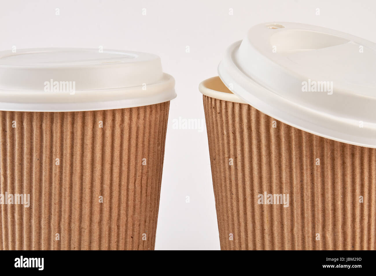 Disposable containers for hot beverage Stock Photo Alamy