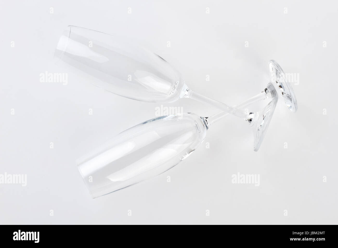 Decoration from two champagne glasses Stock Photo Alamy