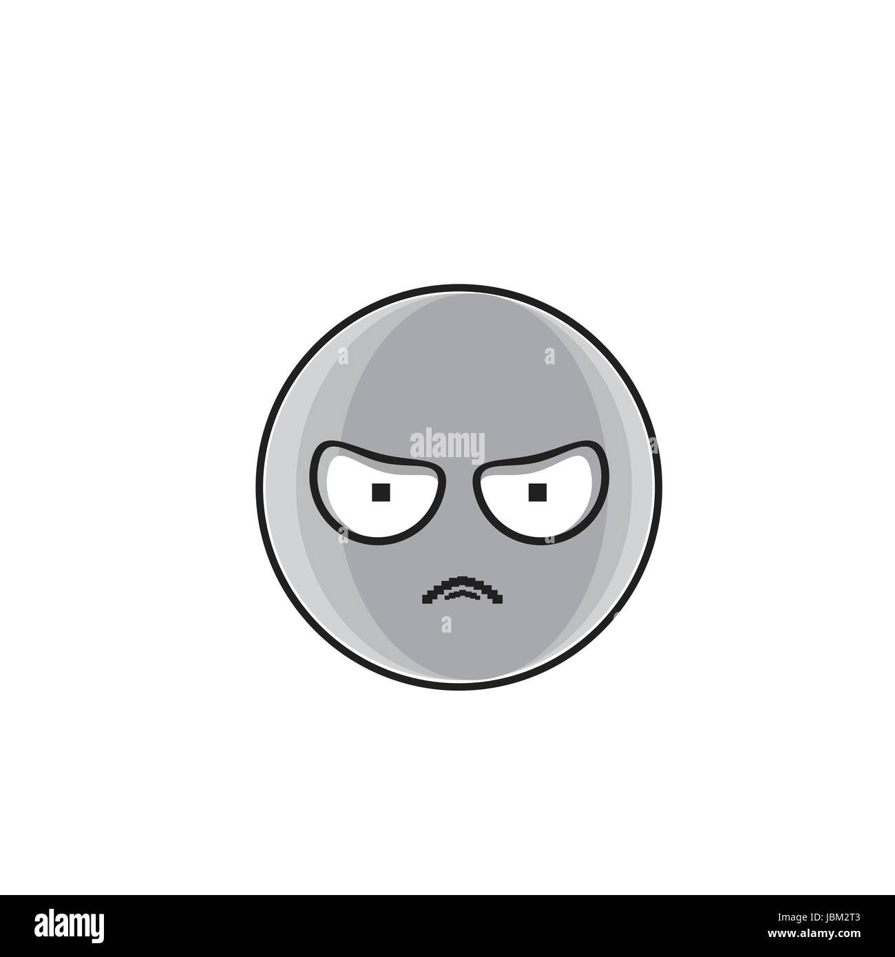 Angry Cartoon Face Negative People Emotion Icon Stock Vector Image ...