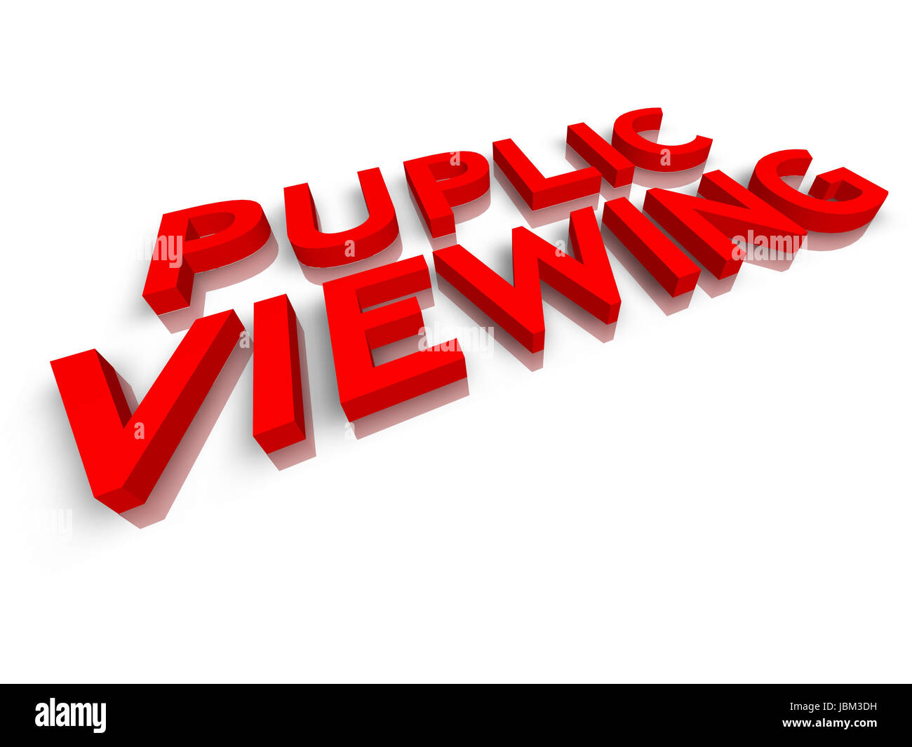 puplic viewing Stock Photo