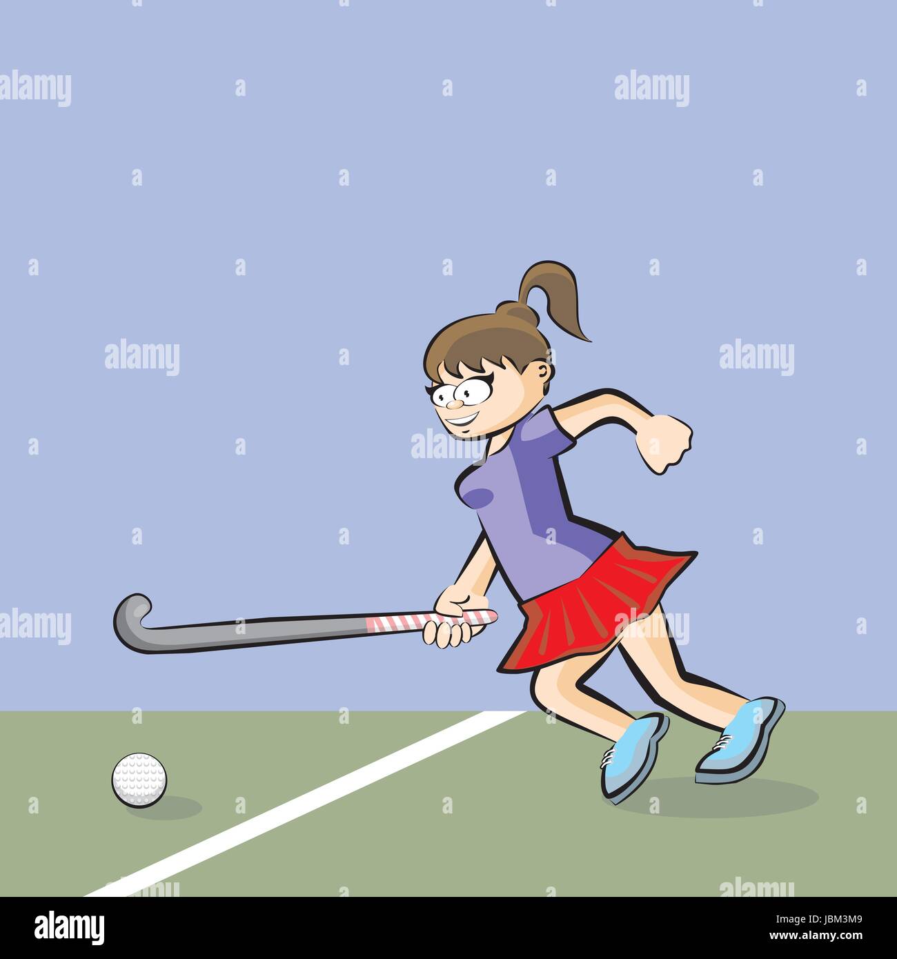 Girls Funny Just A Girl Who Loves Hockey Fan - Funny Hockey - Posters and  Art Prints