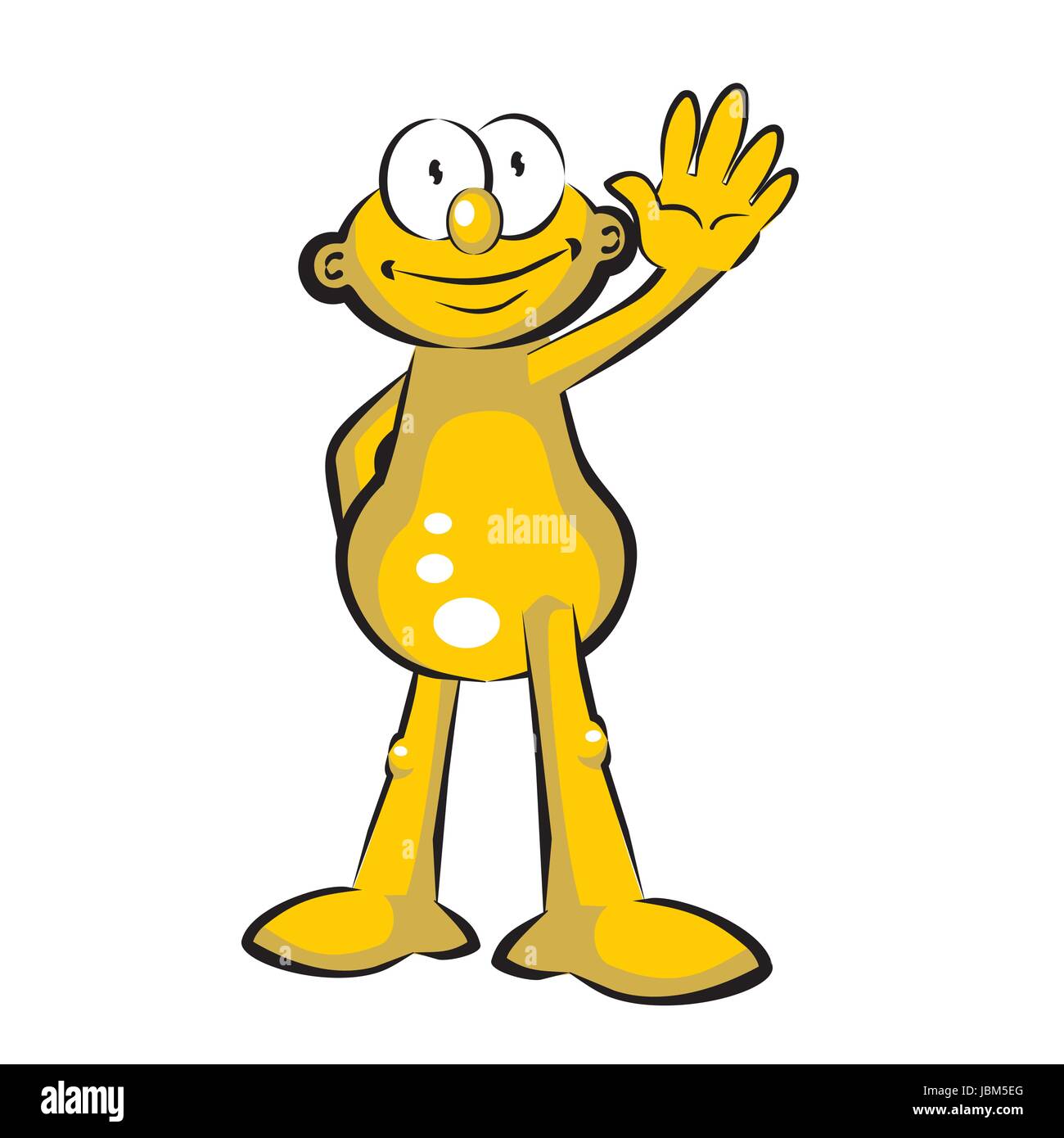 Funny Waving man - Storyboard. Series of illustrations Stock Vector ...