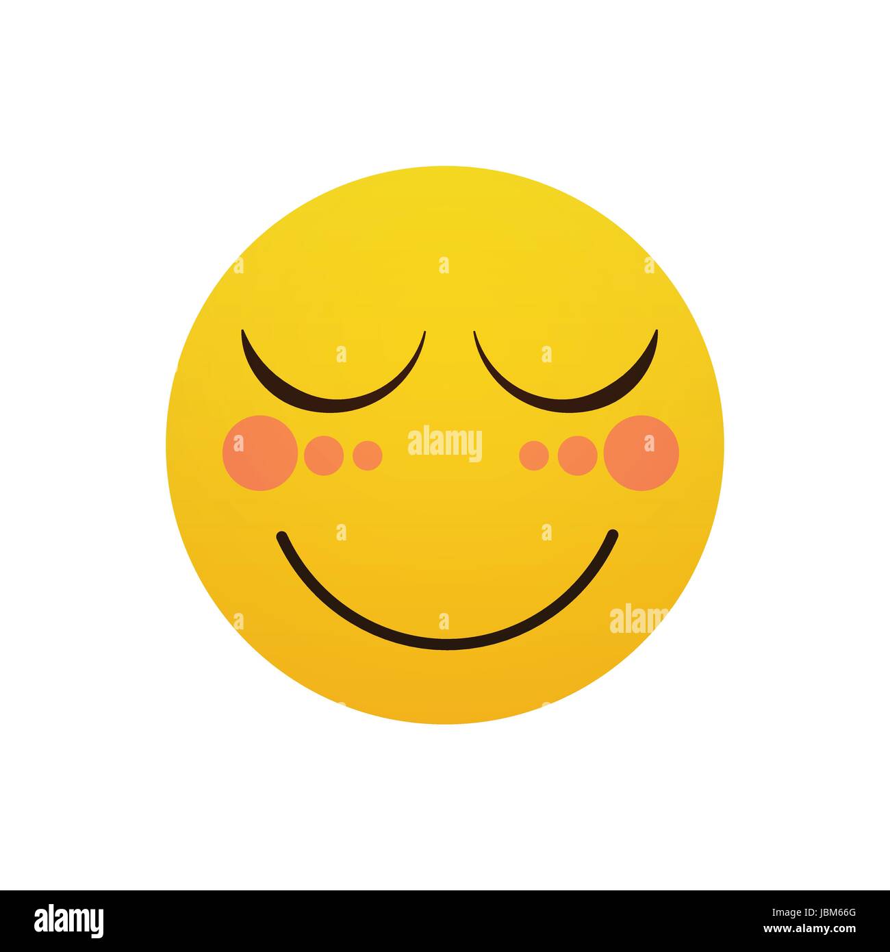 Yellow Smiling Cartoon Face Shy Positive People Emotion Icon Stock Vector  Image & Art - Alamy