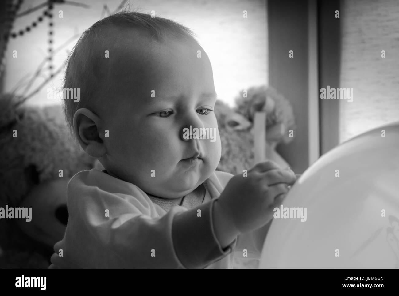 Portrait of baby boy. Stock Photo