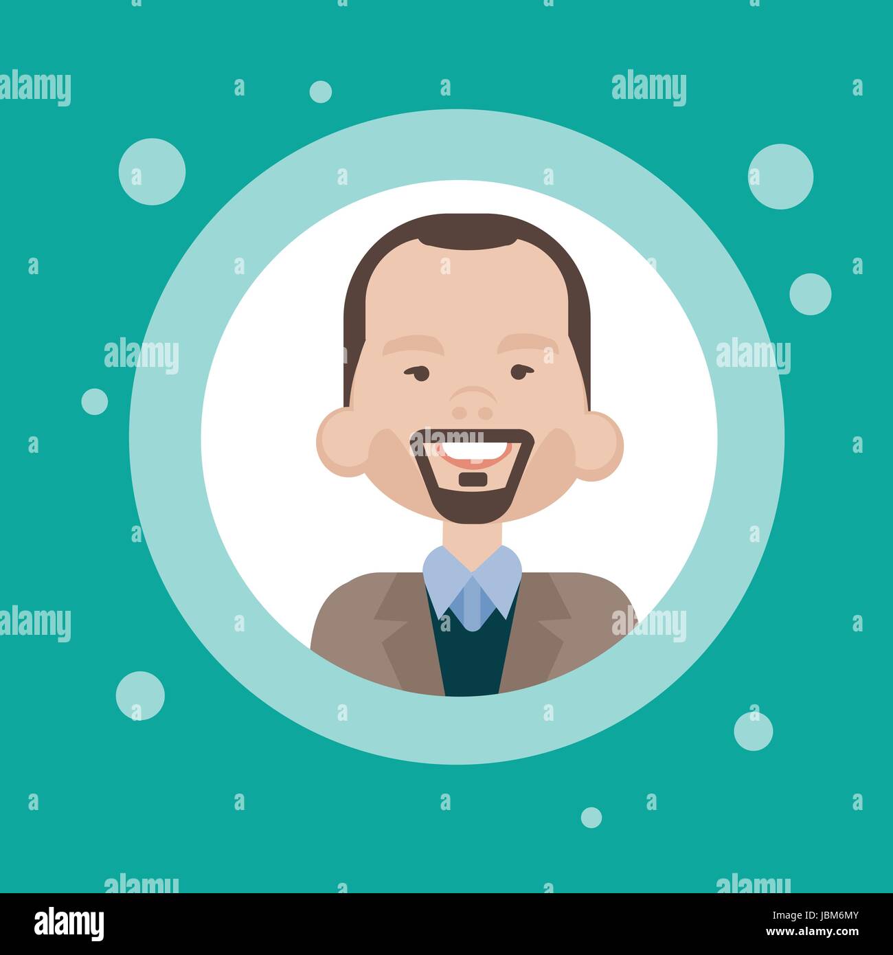 Profile Icon Male Avatar, Man Cartoon Portrait, Casual Person Face ...