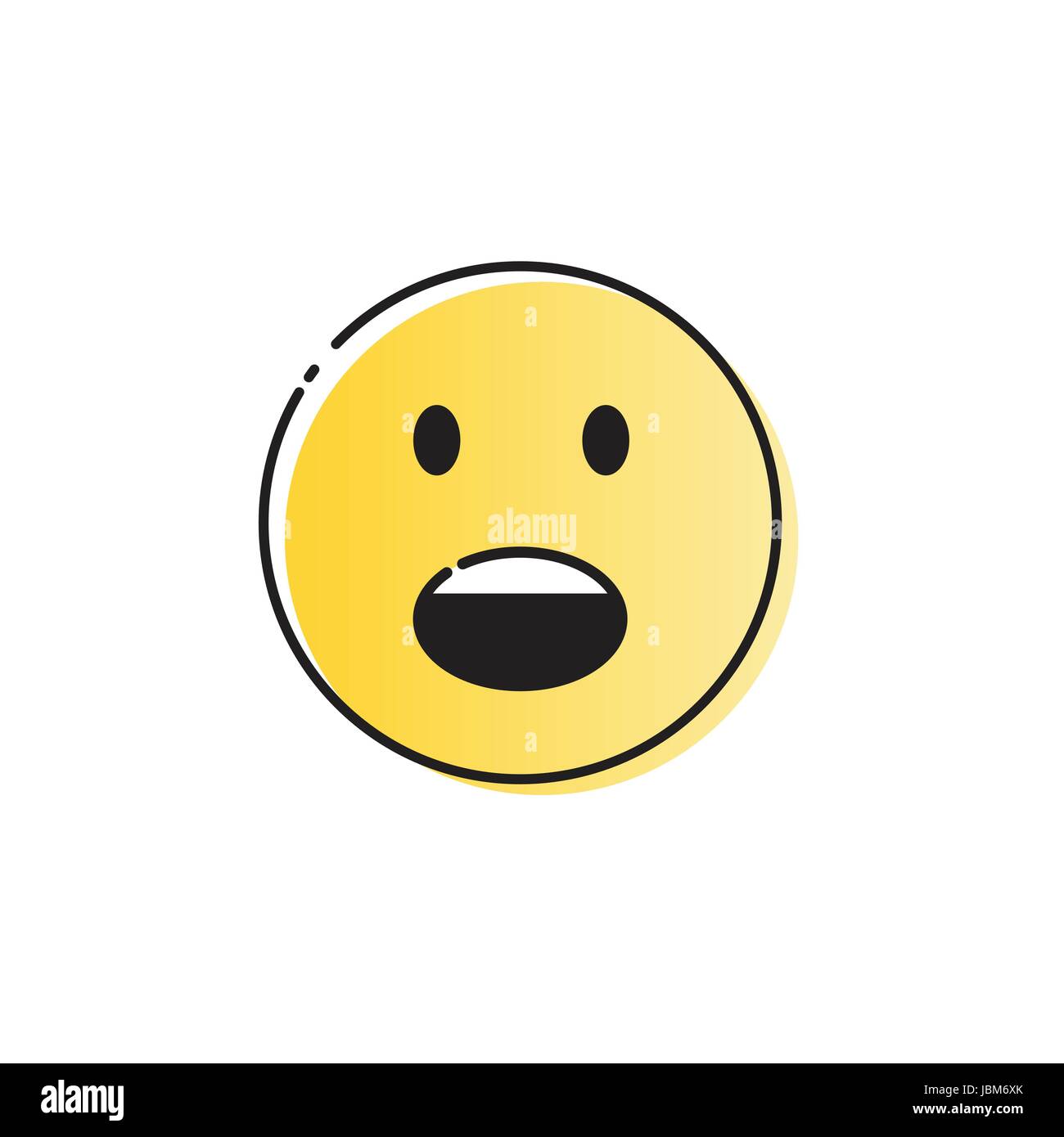 Yellow Cartoon Face Screaming People Emotion Icon Stock Vector Image & Art  - Alamy