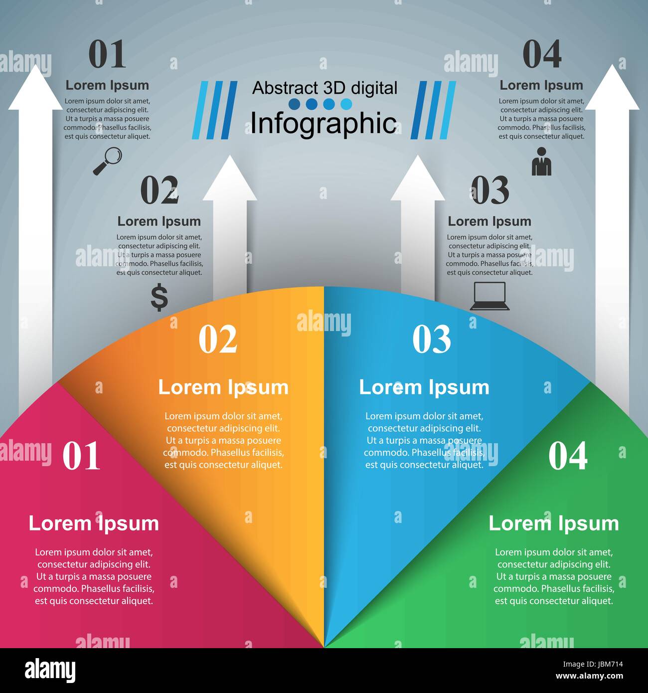Origami Inforgraphics Business Infographics origami style Vector illustration Stock Vector ...