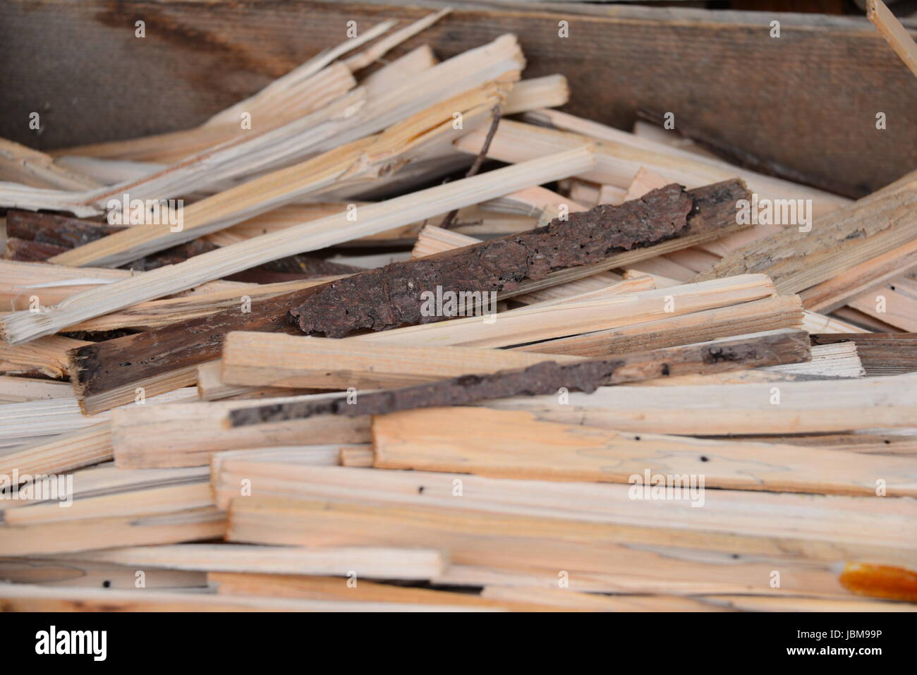 fireplace wood Stock Photo