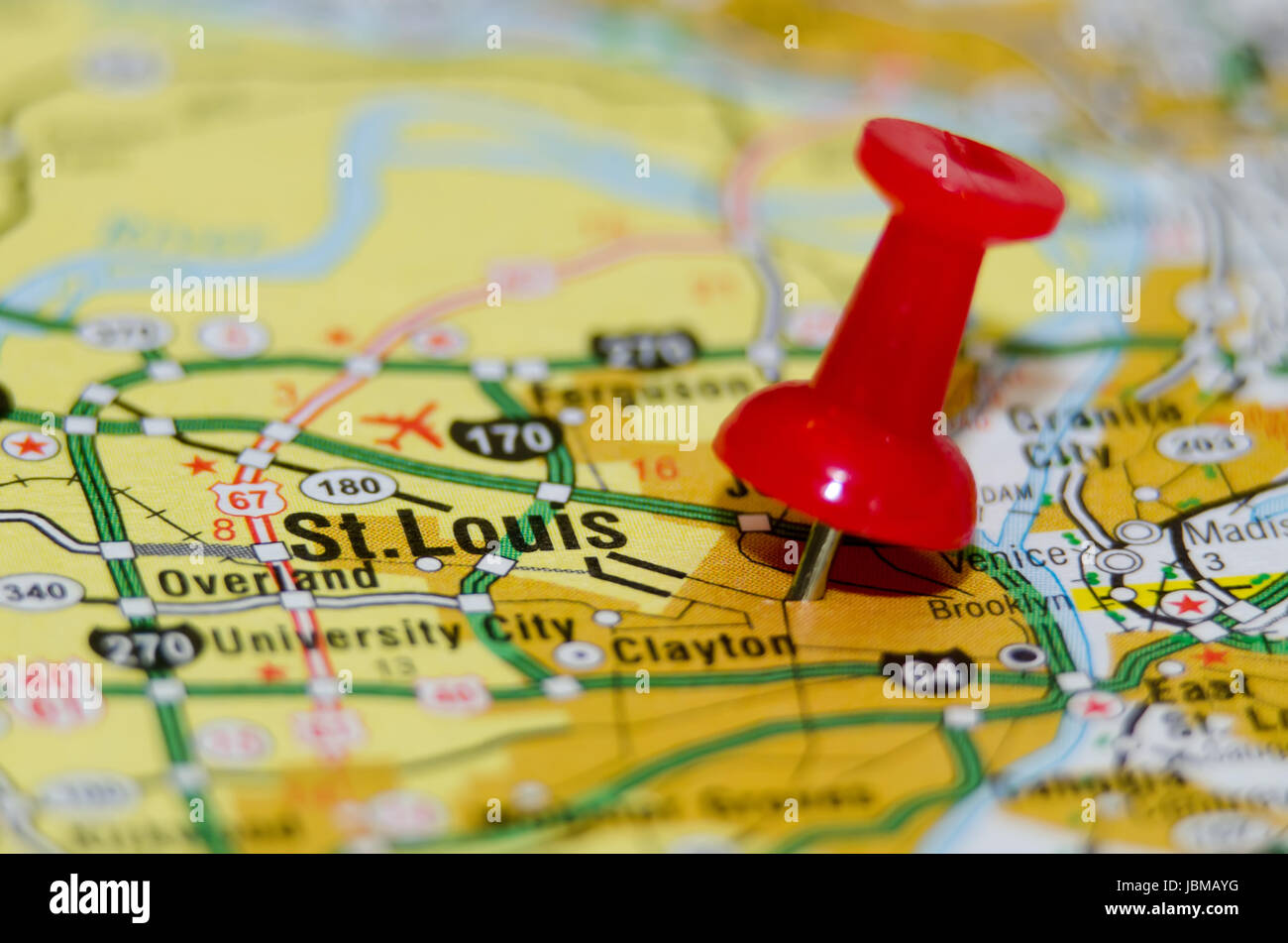 Political Map Of Missouri High Resolution Stock Photography and Images ...