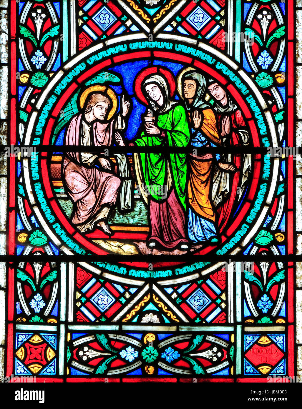 The Resurrection of Jesus Christ, St. Matthew, Mark, Luke, John, Peter and Paul, Stock Photo