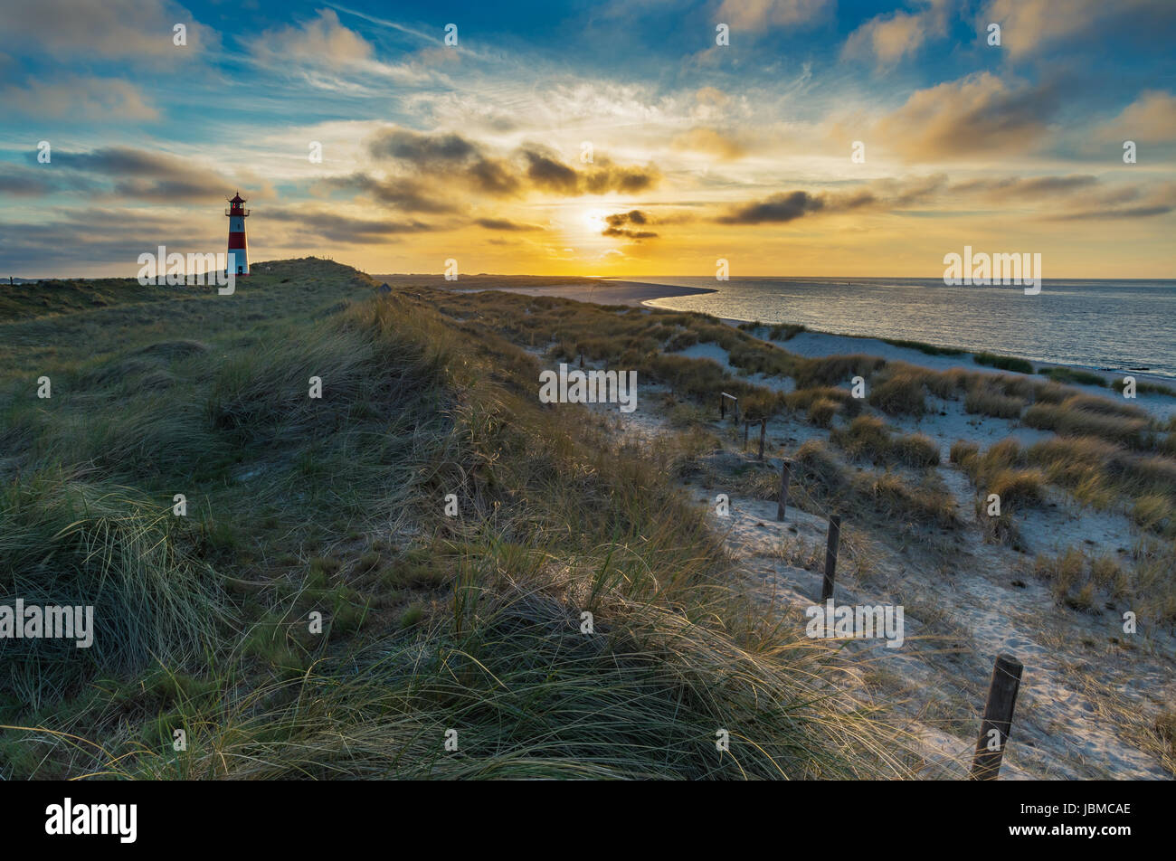 Sunset in Sylt Stock Photo