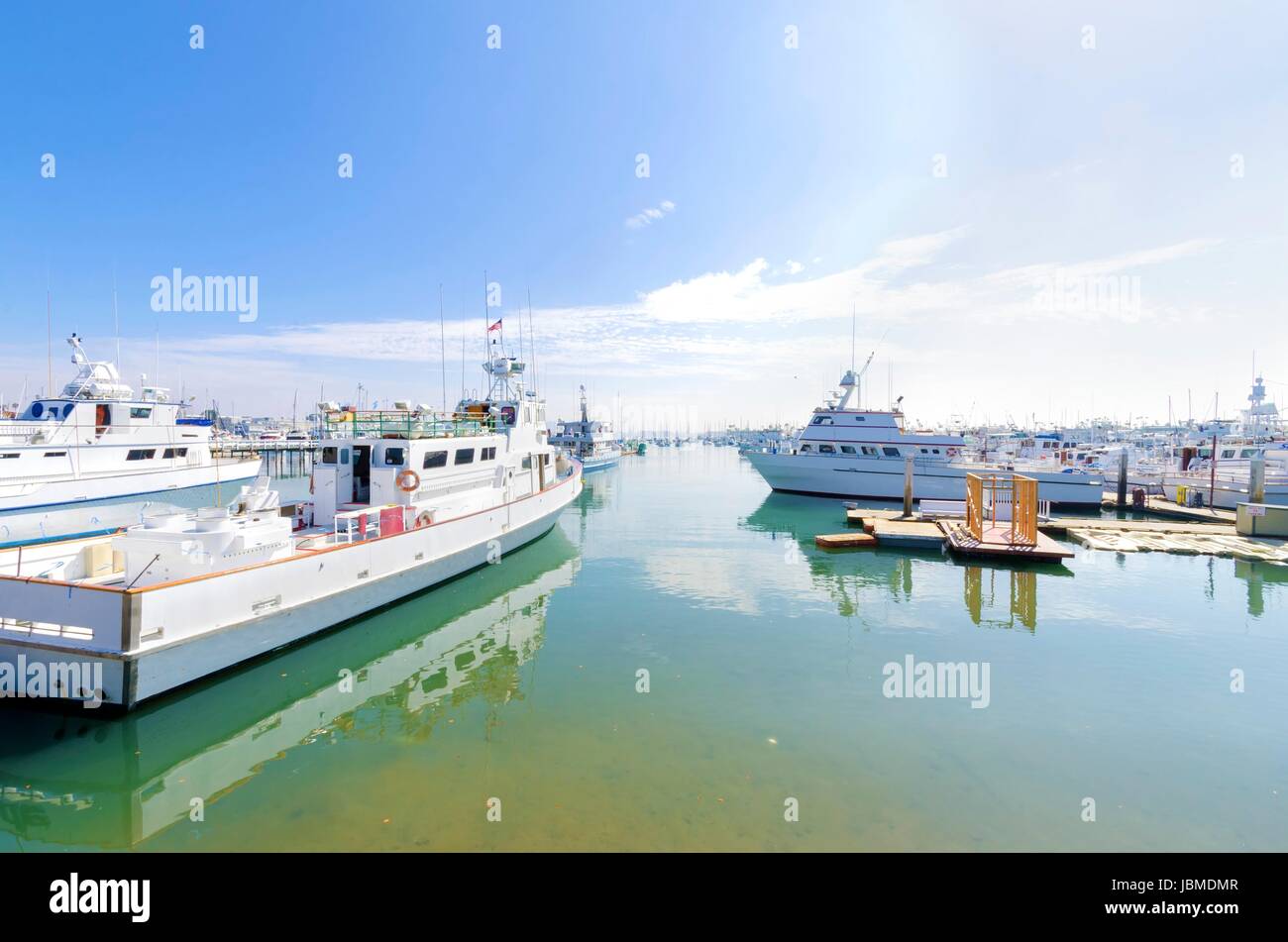 The Shelter island Marina in Point Loma, San Diego, Southern California