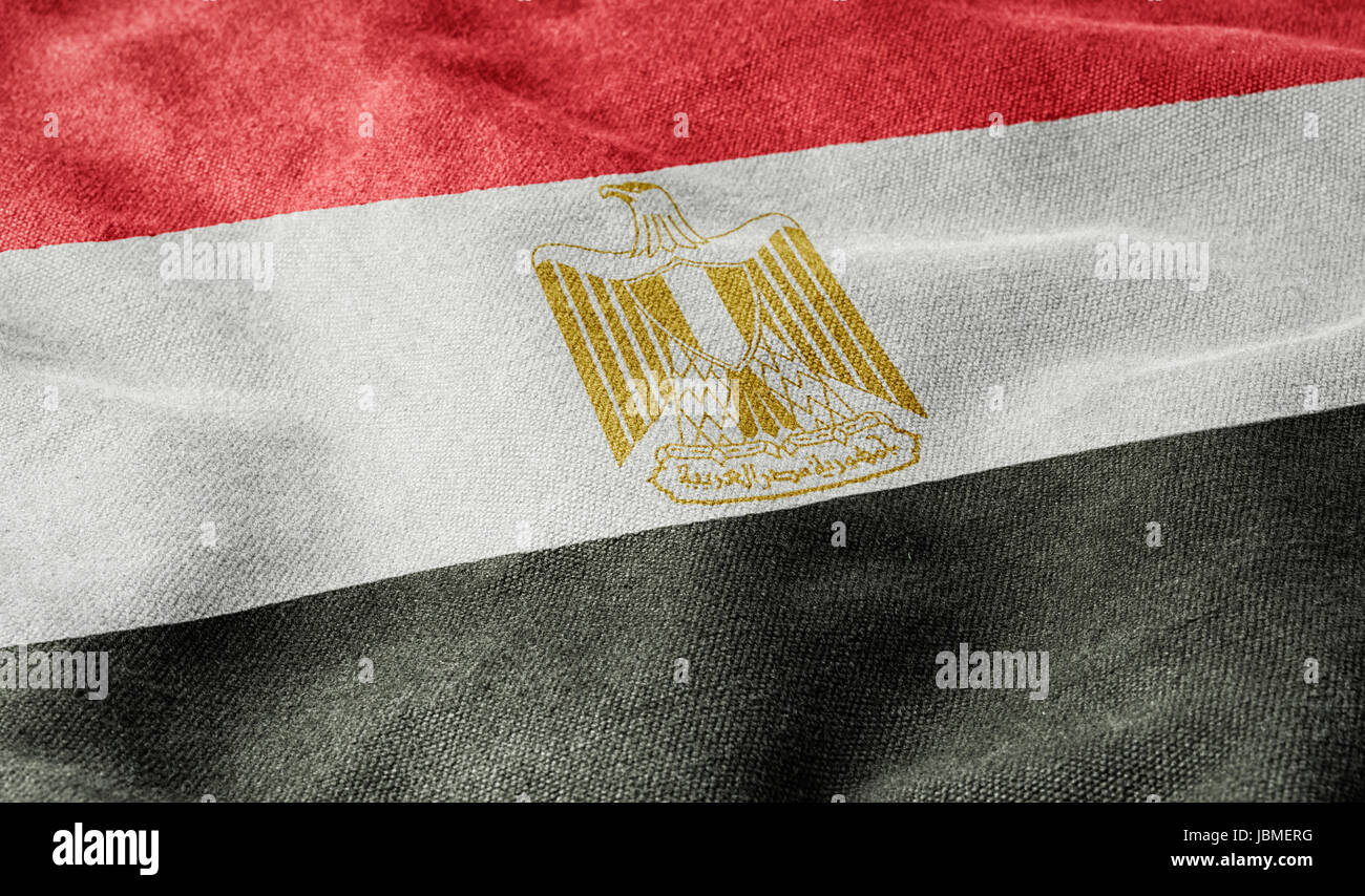 Flagge von Ägypten Stock Photo