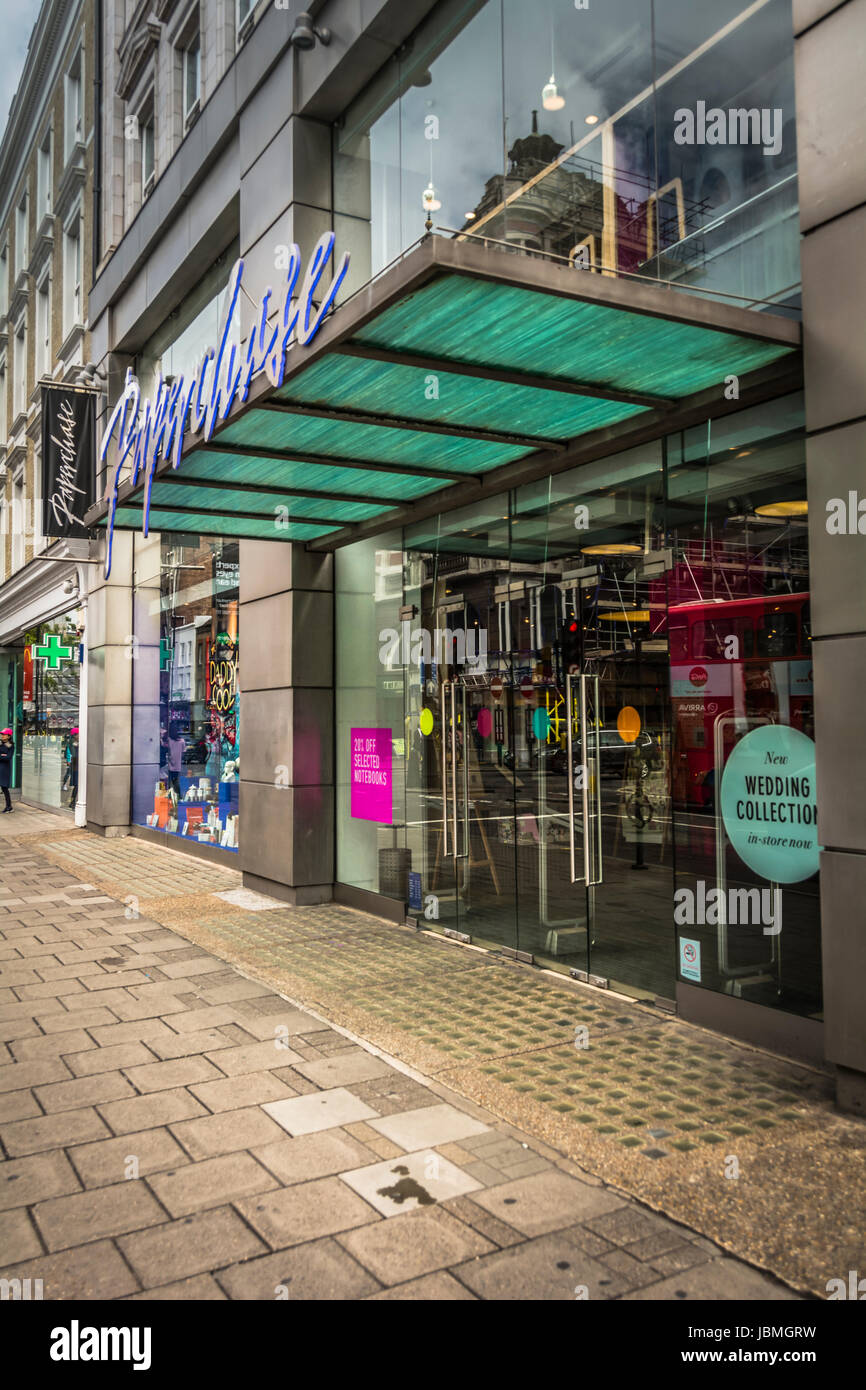 Paperchase's Flagship Store on Tottenham Court Road, London, England