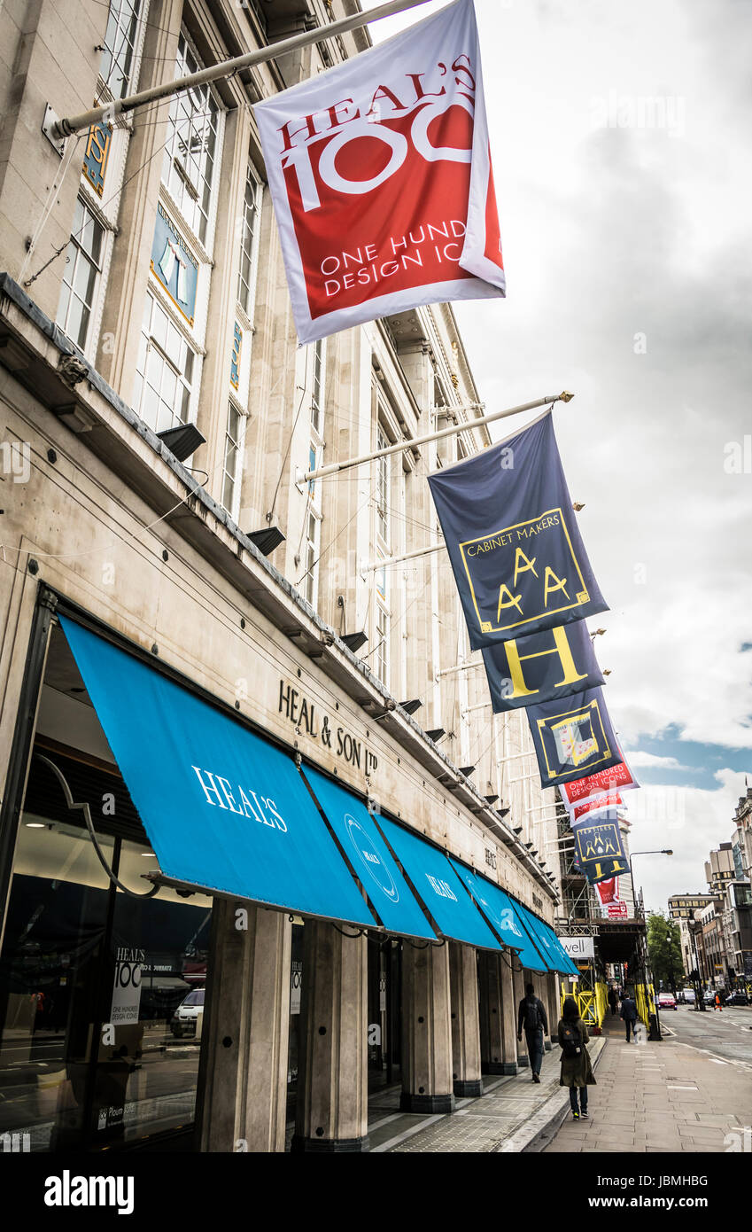 The entrance to Habitat and Heals on Tottenham Court Road, London