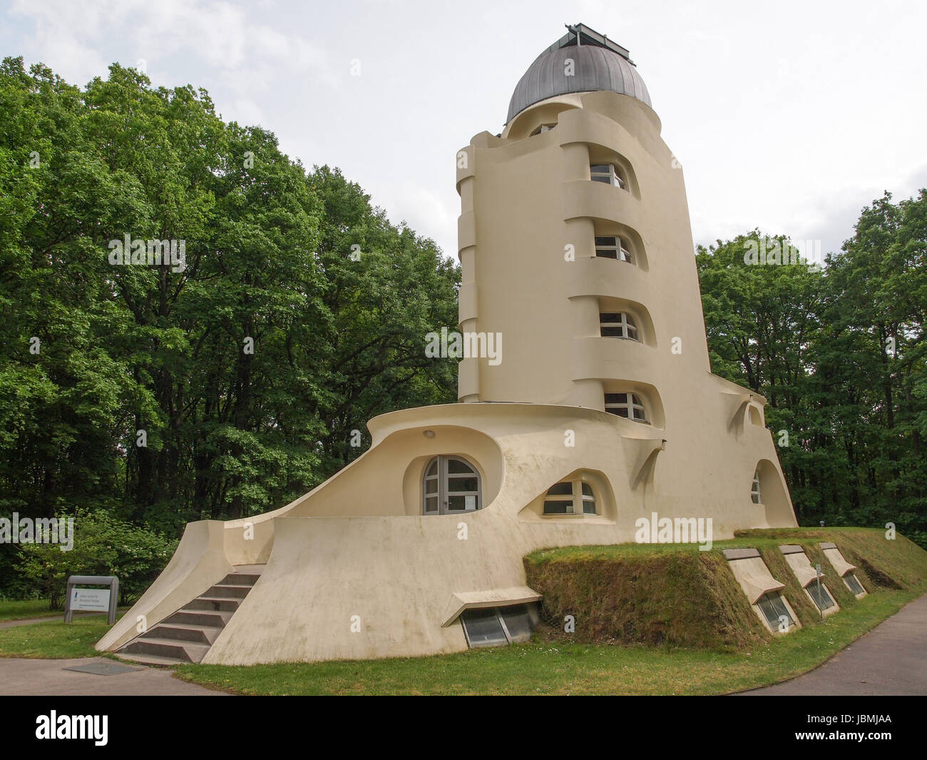 POTSDAM, GERMANY - MAY 10, 2014: The Einstein Turm astrophysical observatory was designed by architect Erich Mendelsohn in 1917 for Albert Einstein to validate his Relativity Theory Stock Photo