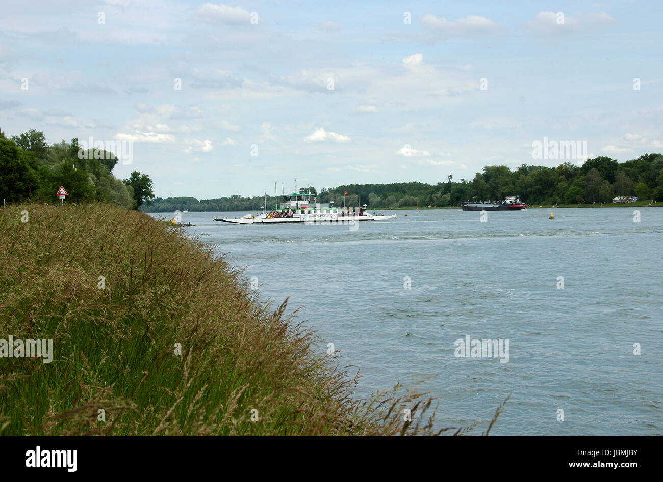 rhine navigation Stock Photo