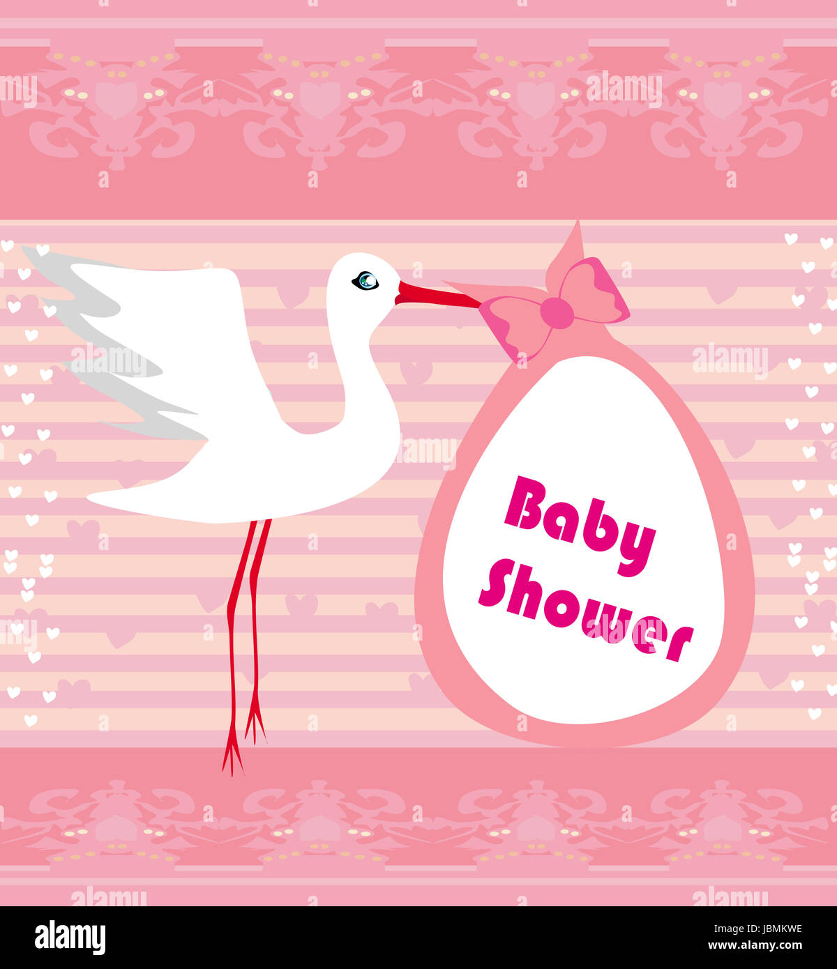 Baby shower greeting card Stock Photo Alamy