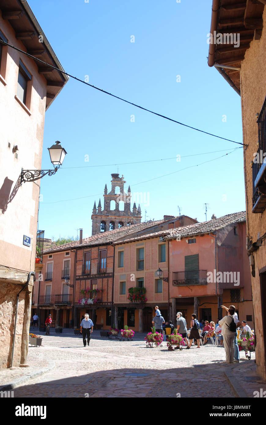 Plaza Mayor. Ayllon, Segovia province, Castilla Leon, Spain. Stock Photo