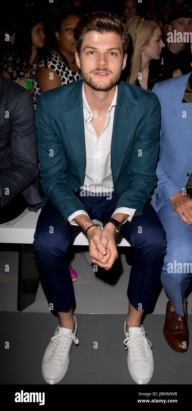 Jim Chapman on the front row during the Christopher Raeburn London Fashion Week Men's June 2017 show held at the BFC Show Space, London. Stock Photo