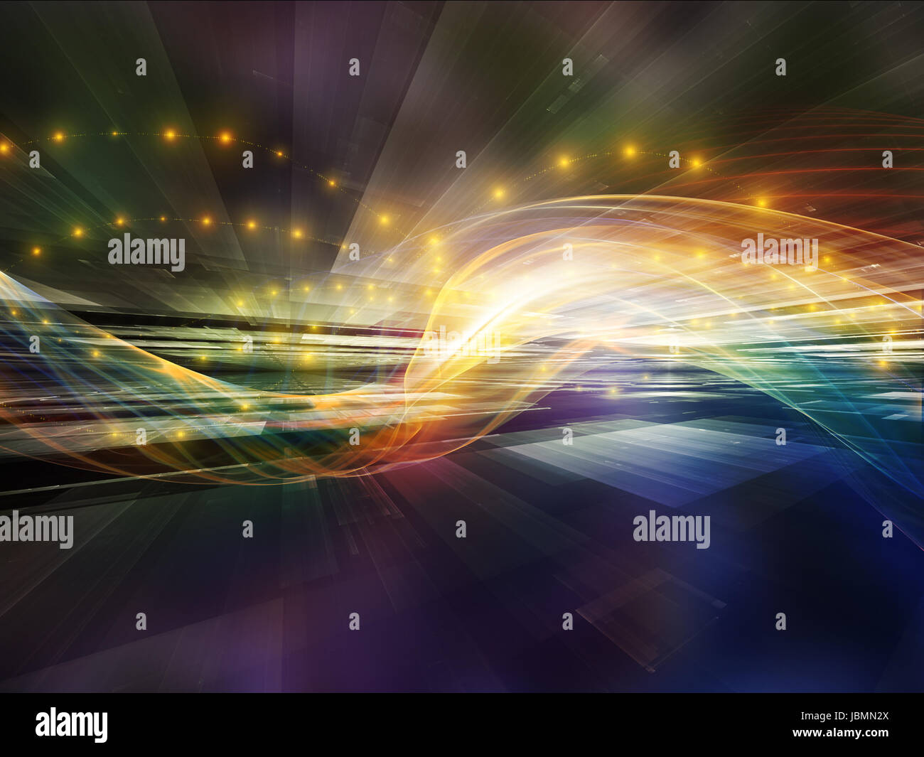 Fractal Realms series. Backdrop of fractal elements, grids and symbols ...